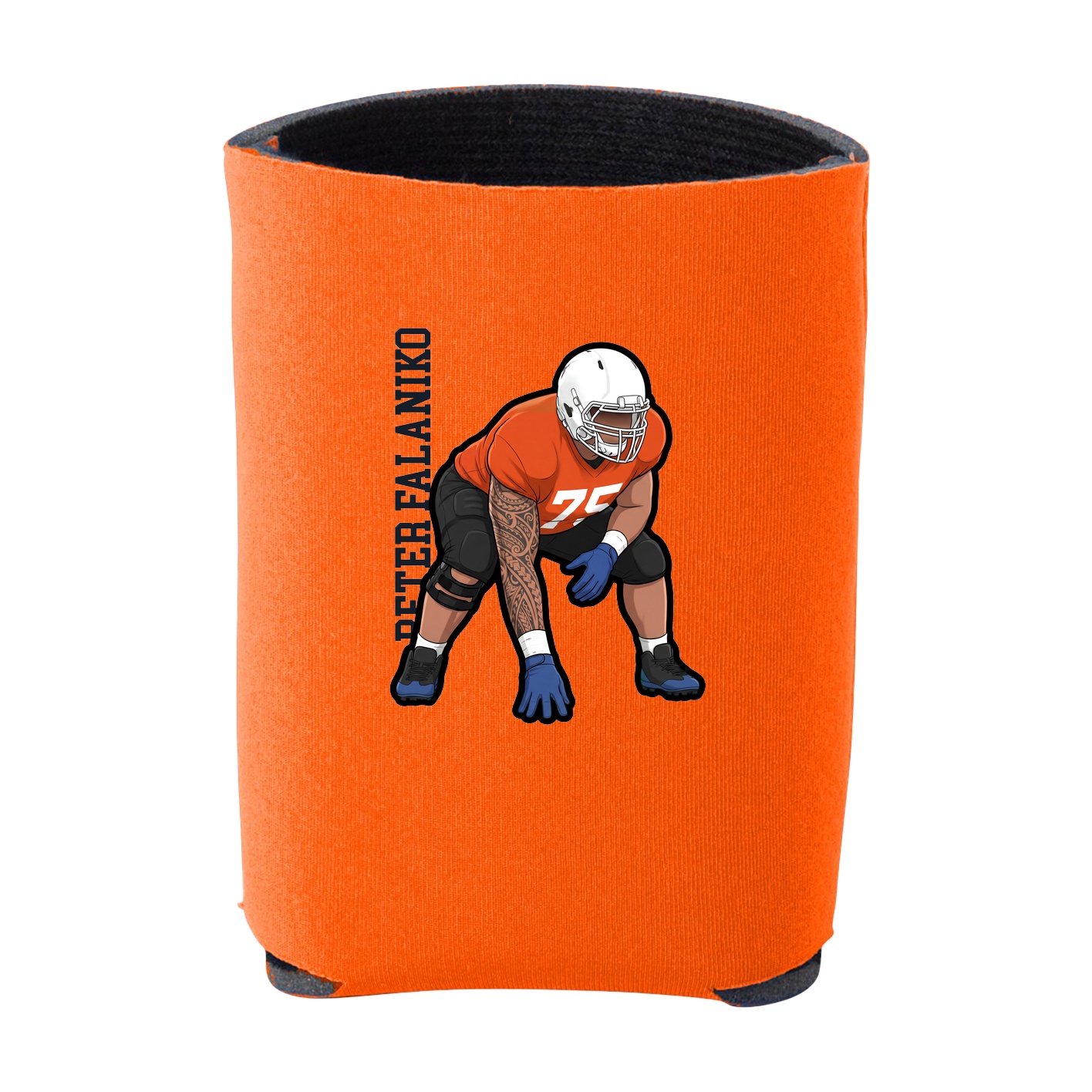 Can Holder — Name Vertical in Orange