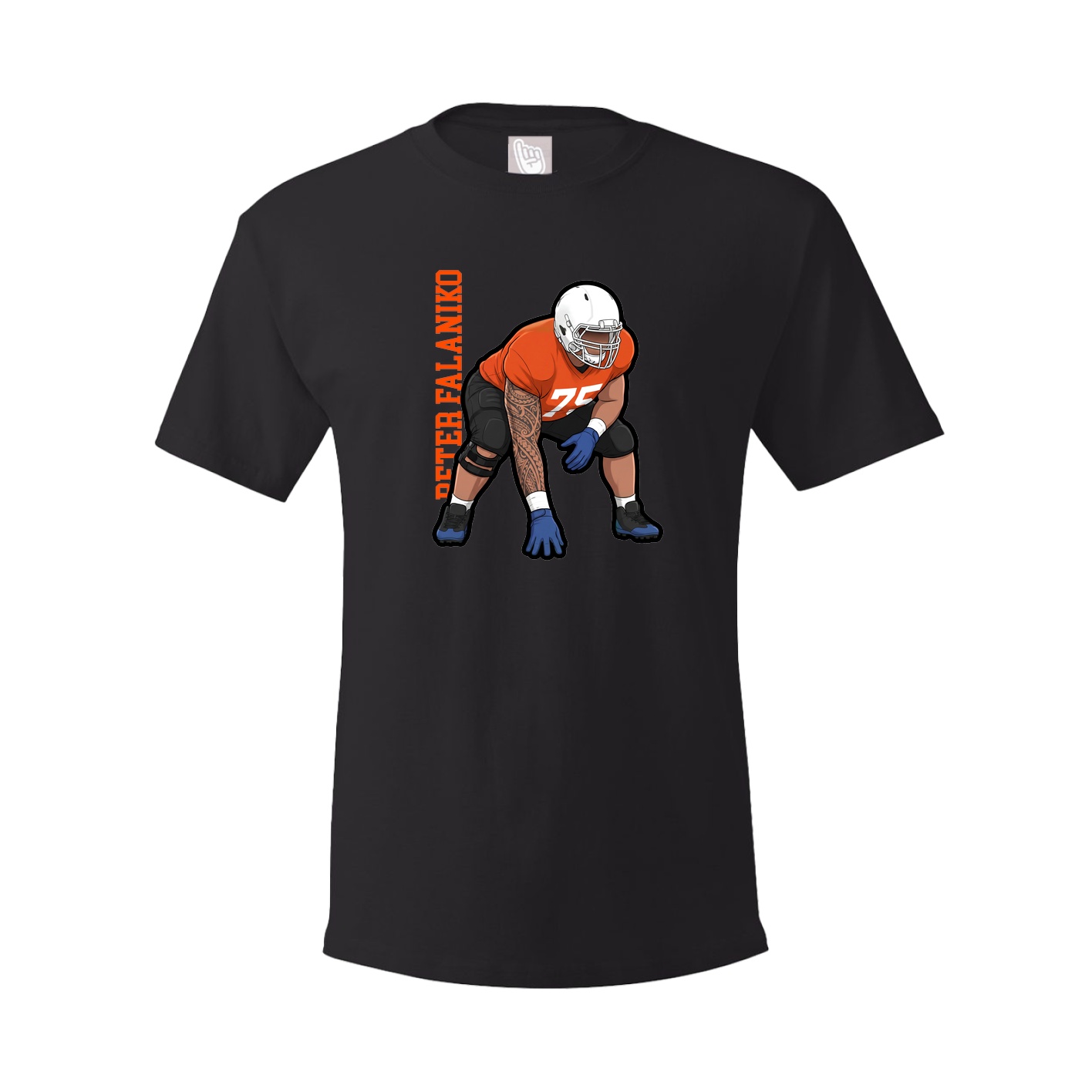 Tee — Name Vertical in Black