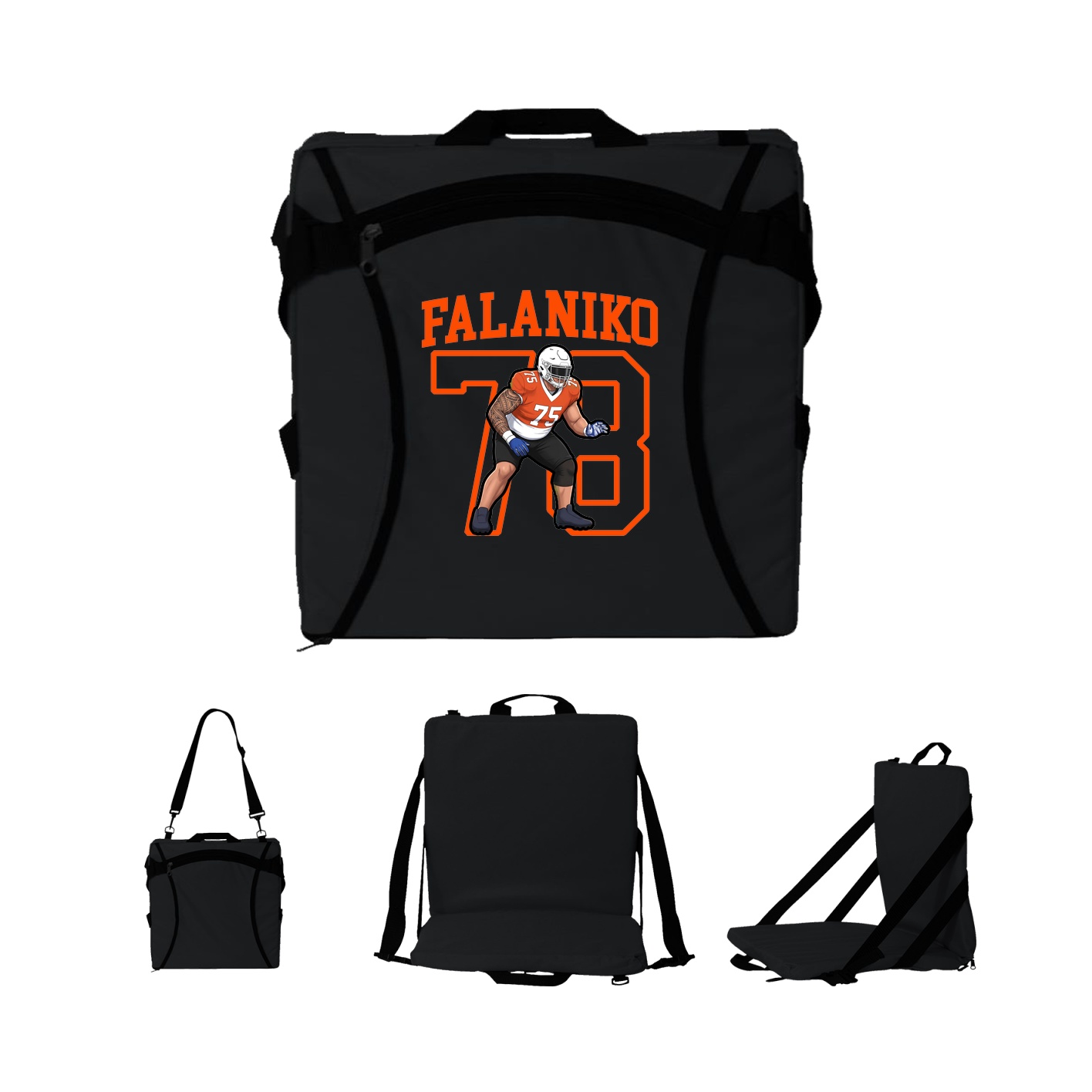 Folding Stadium Seat — Shirsey in Black