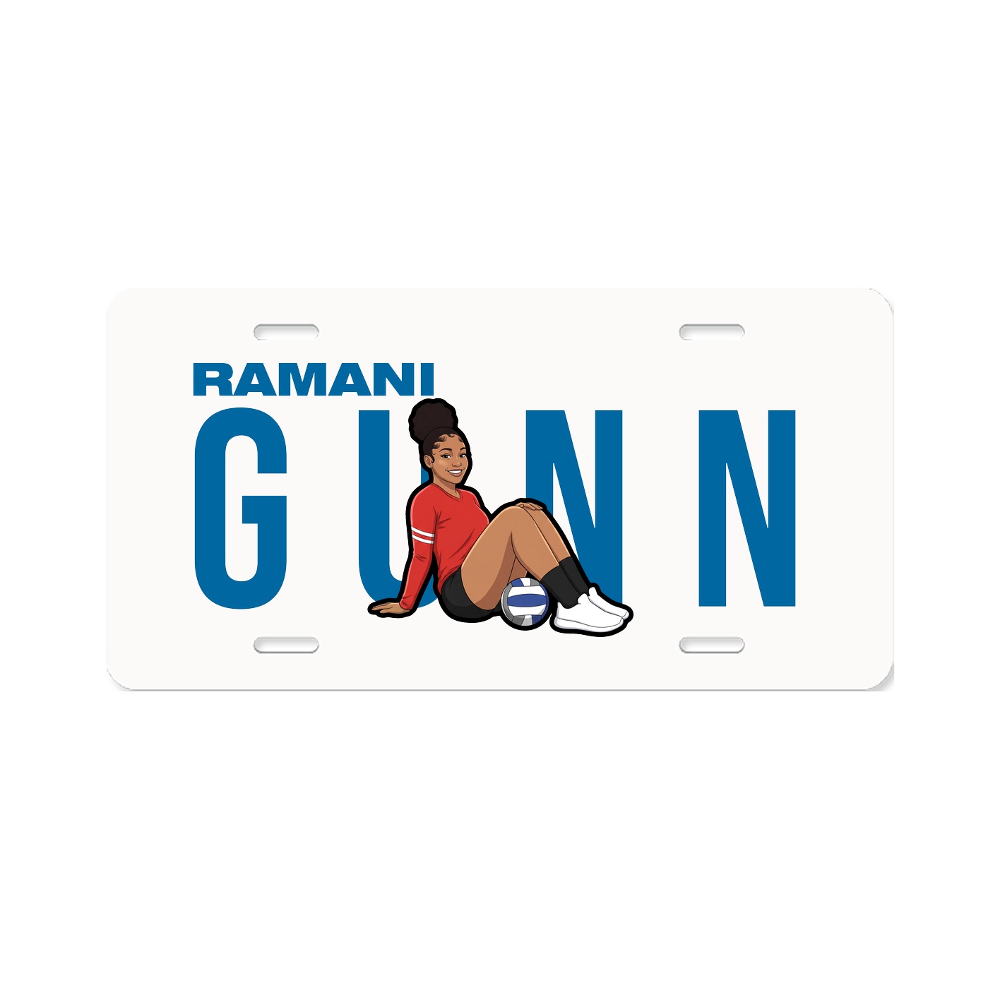 License Plate — Player Name in Classic