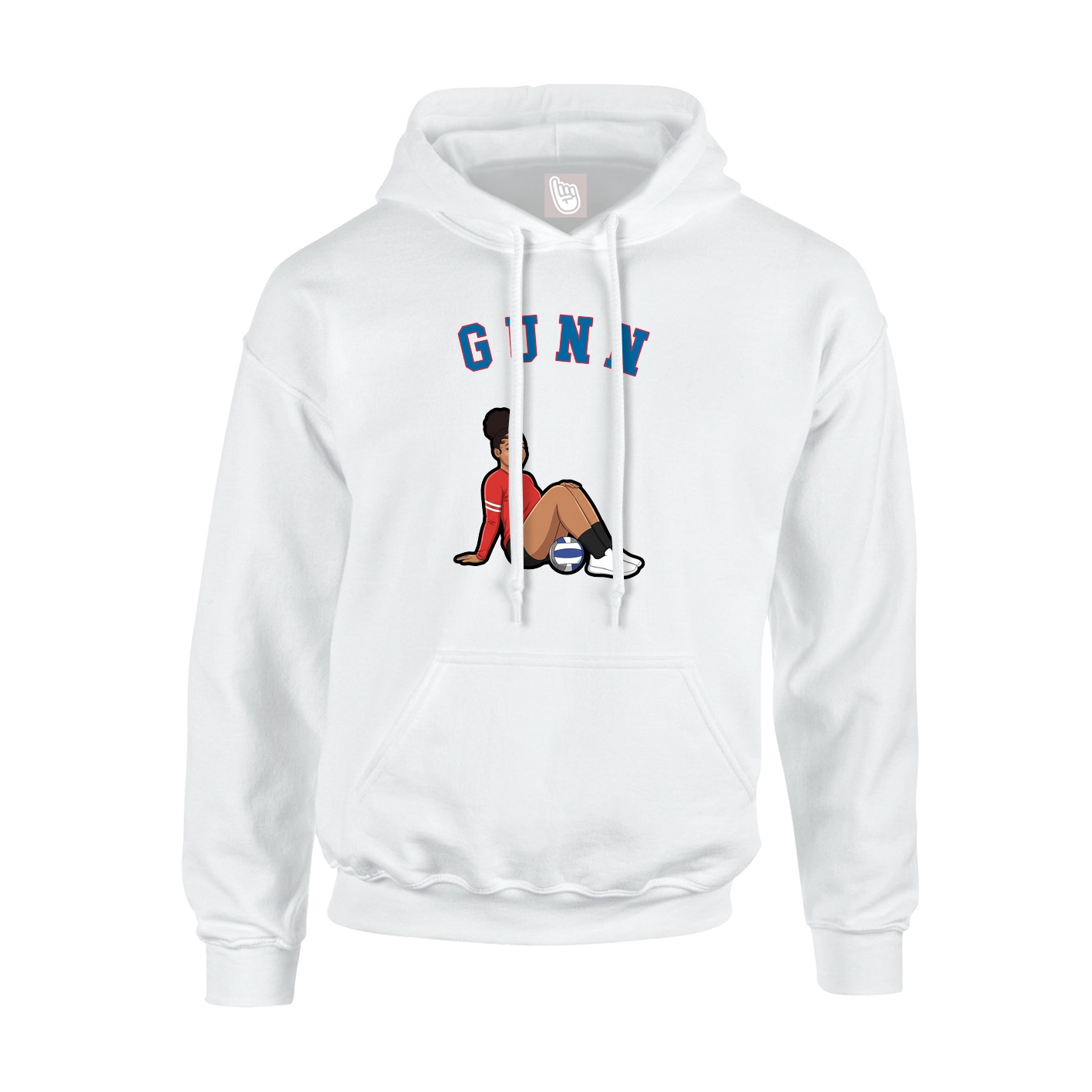 Youth Hoodie — Shirsey Arch in White