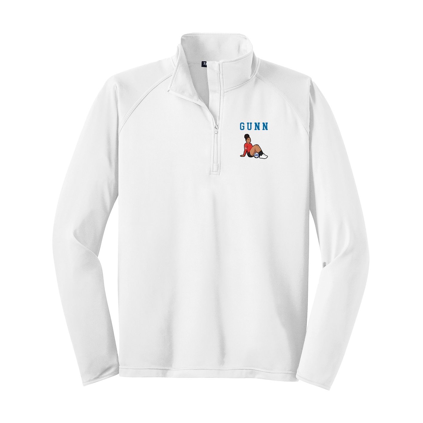 Q-Zip Pullover — Shirsey in White