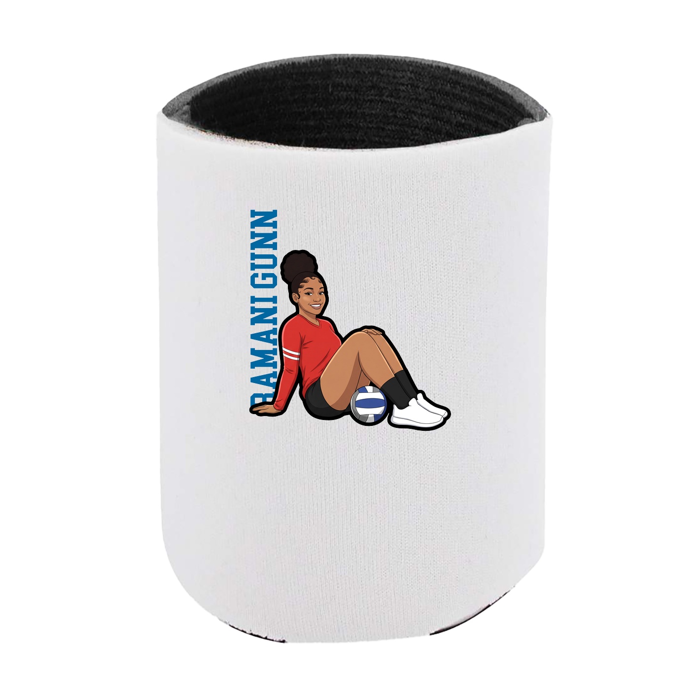 Can Holder — Name Vertical in White