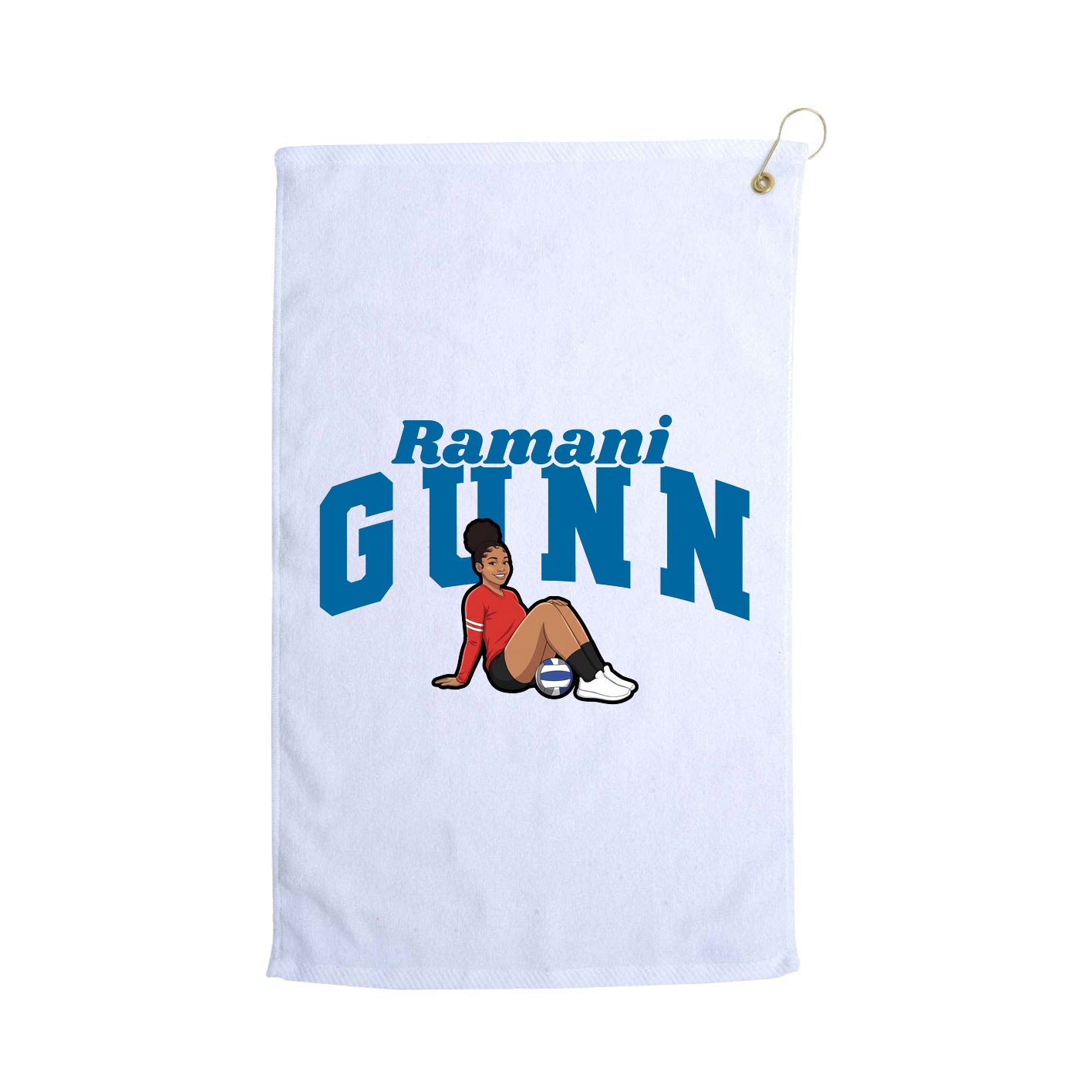Golf Towel — Signature Arch in White