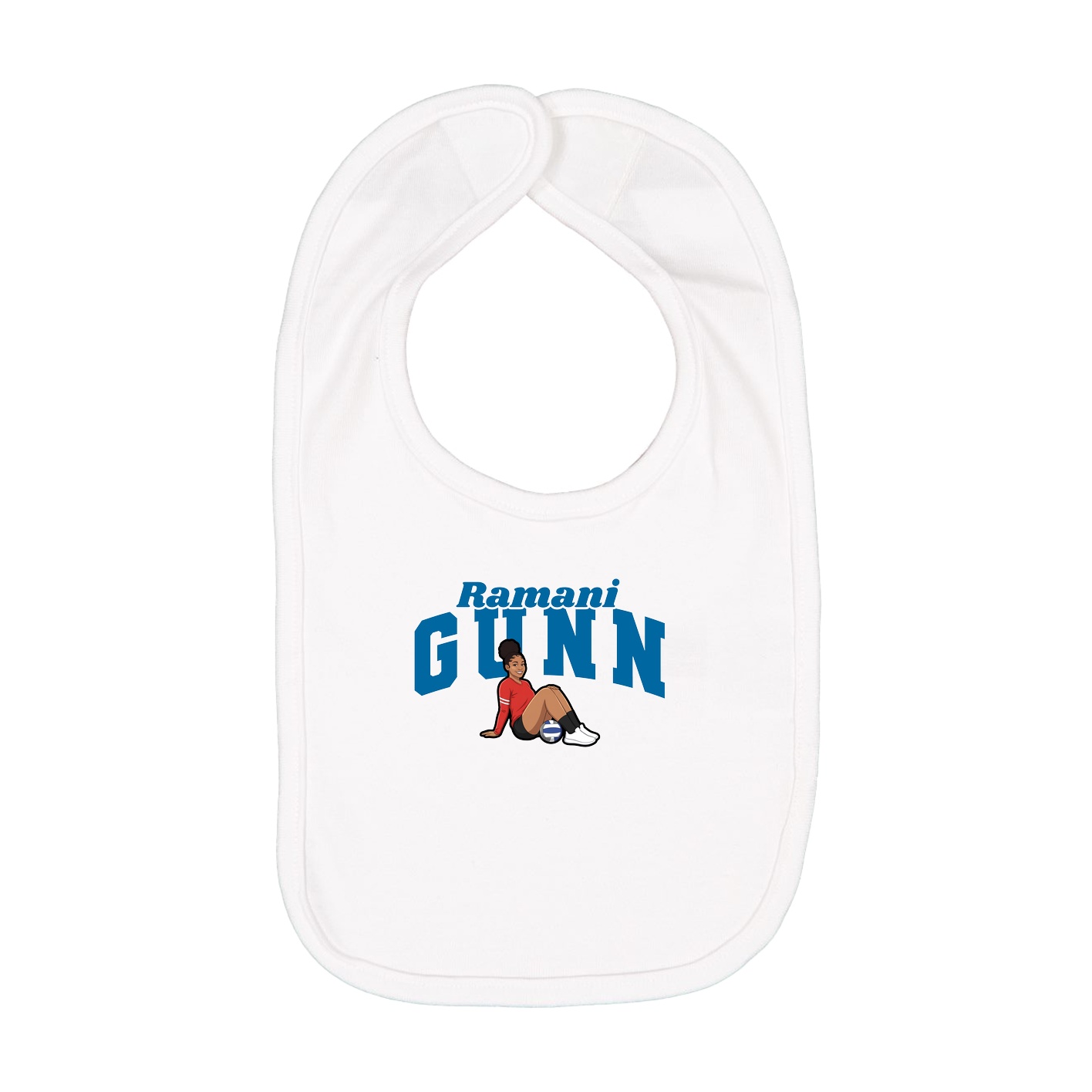 Infant Bib — Signature Arch in White