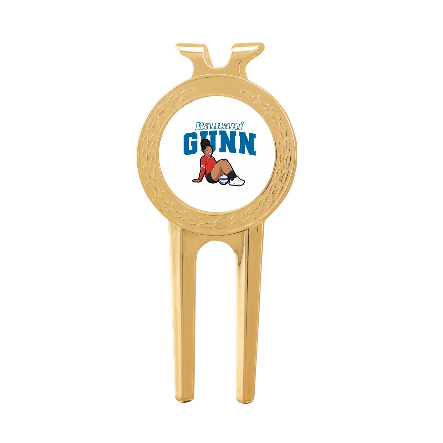 Divot Tool with Ball Marker — Name Arch in Classic
