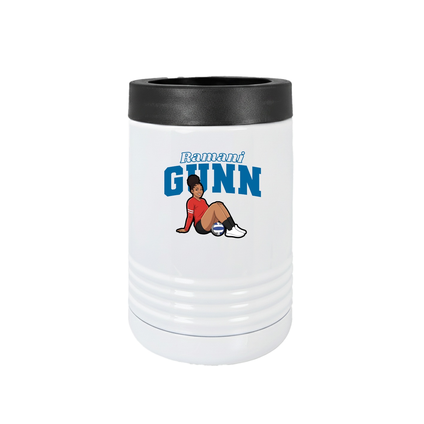 Beverage Holder — Name Arch in White
