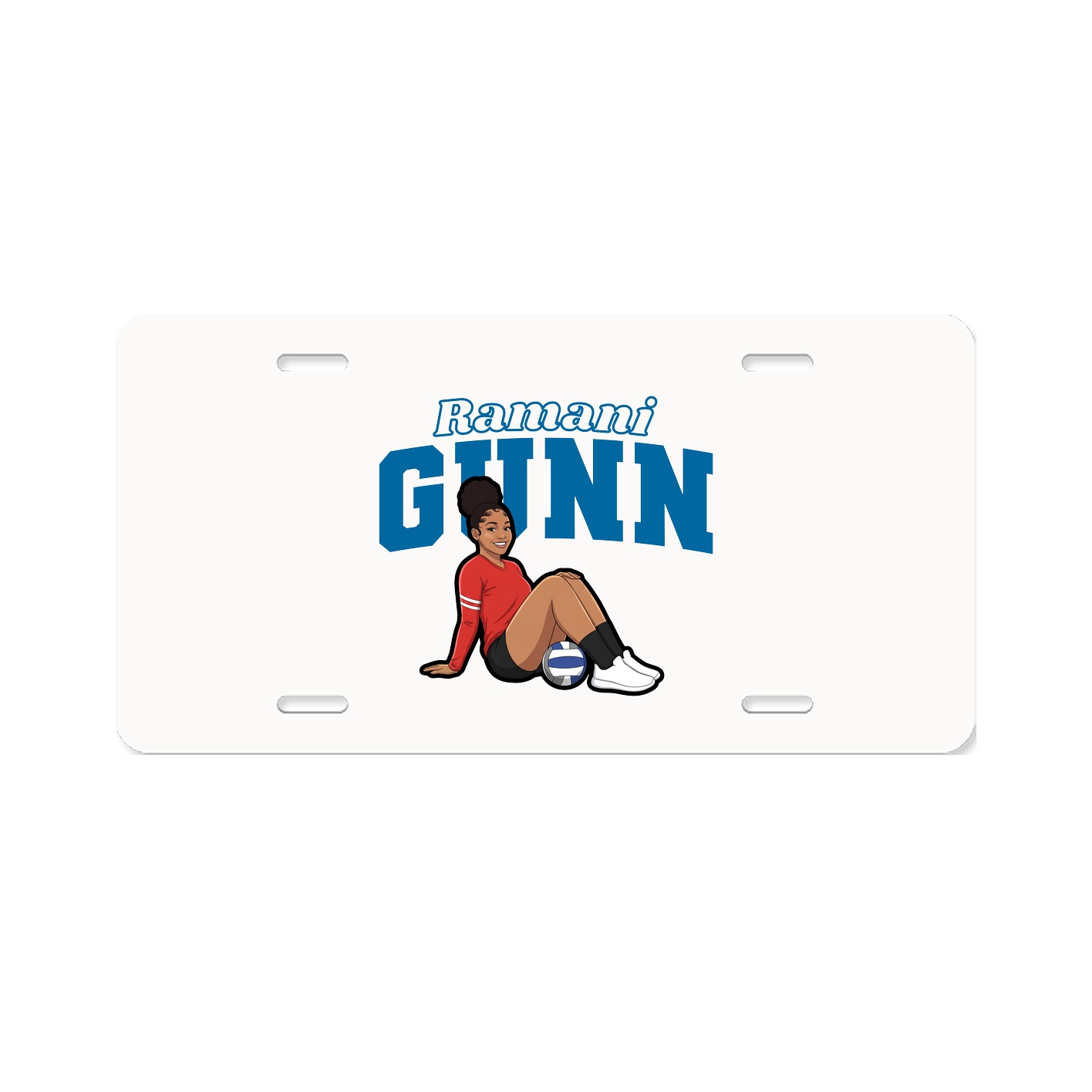 License Plate — Name Arch in Classic