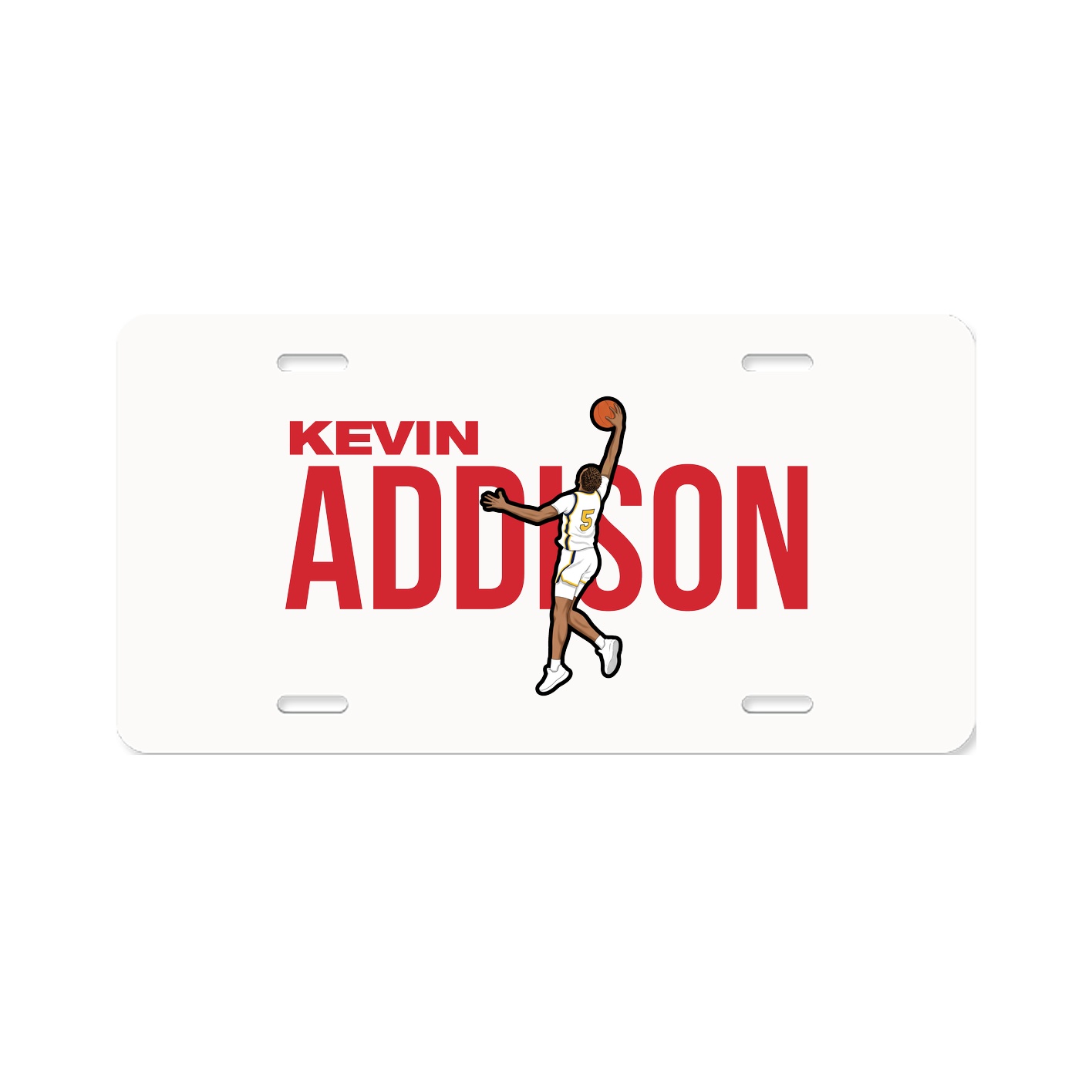 License Plate — Player Name in Classic