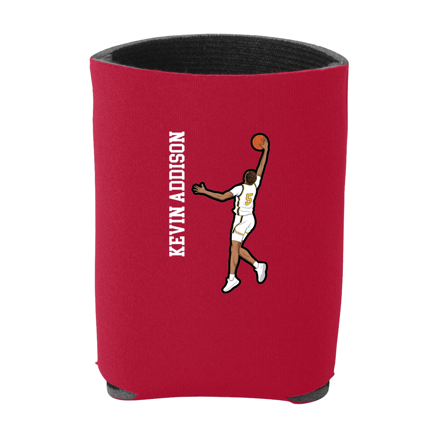 Can Holder — Name Vertical in Red