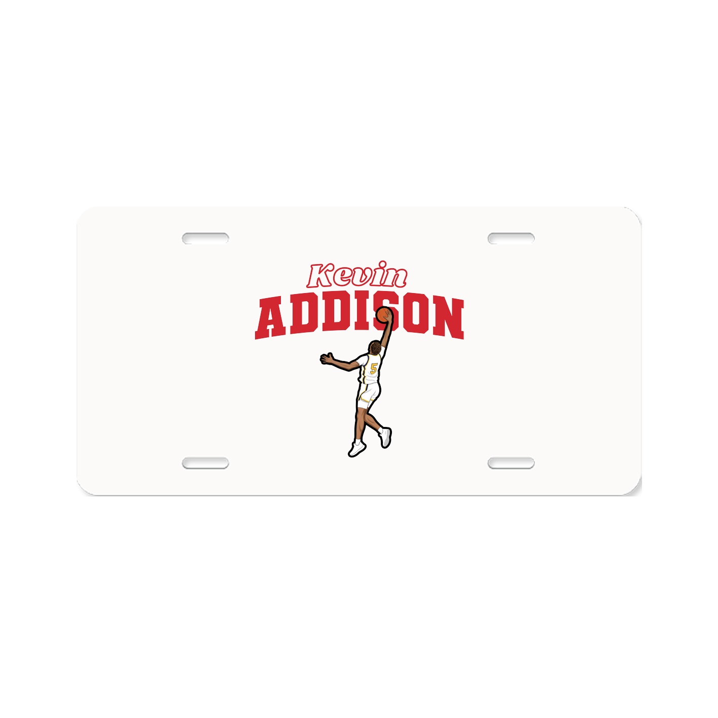 License Plate — Name Arch in Classic