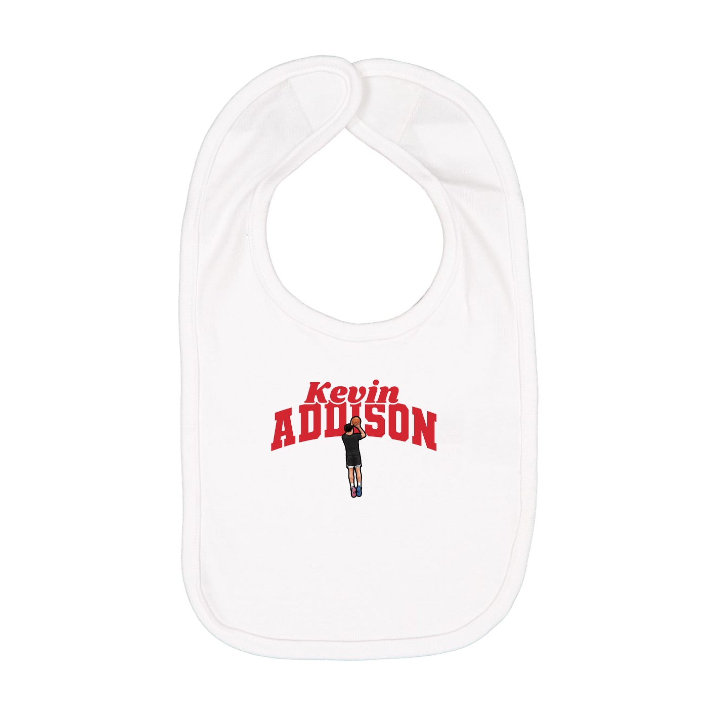 Infant Bib — Signature Arch in White