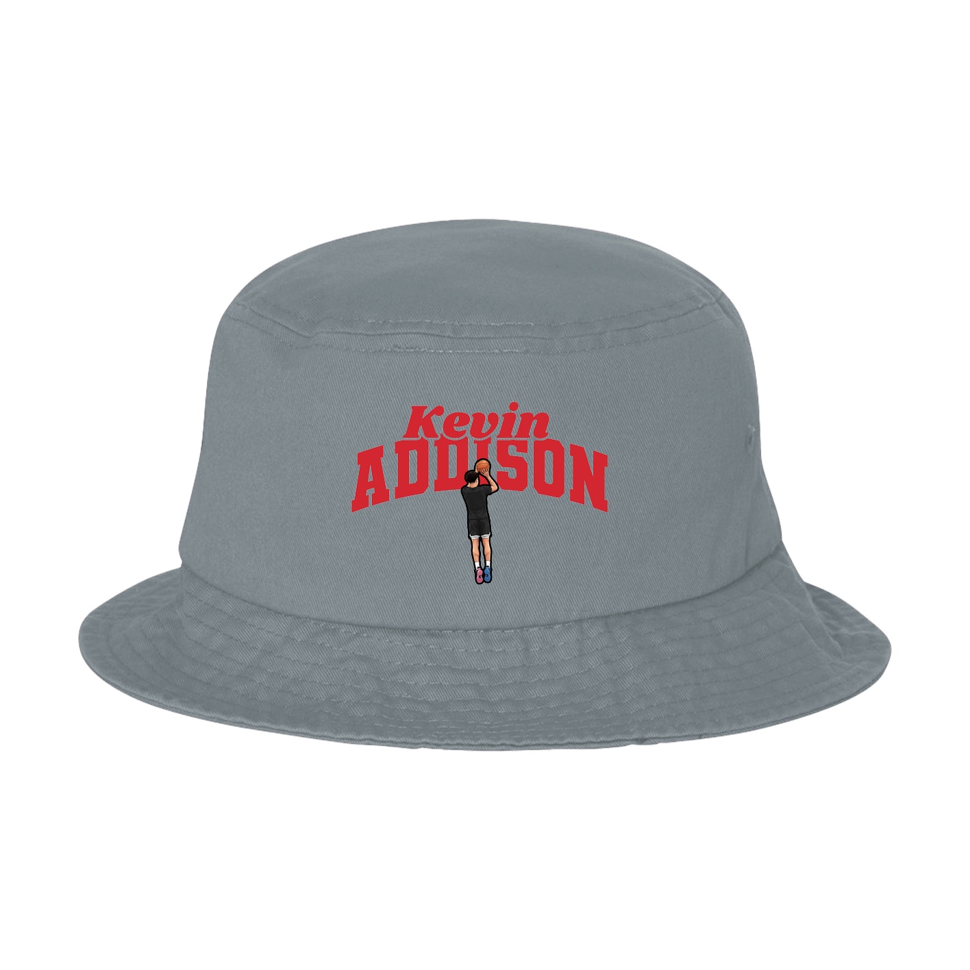 Bucket Cap — Signature Arch in Grey