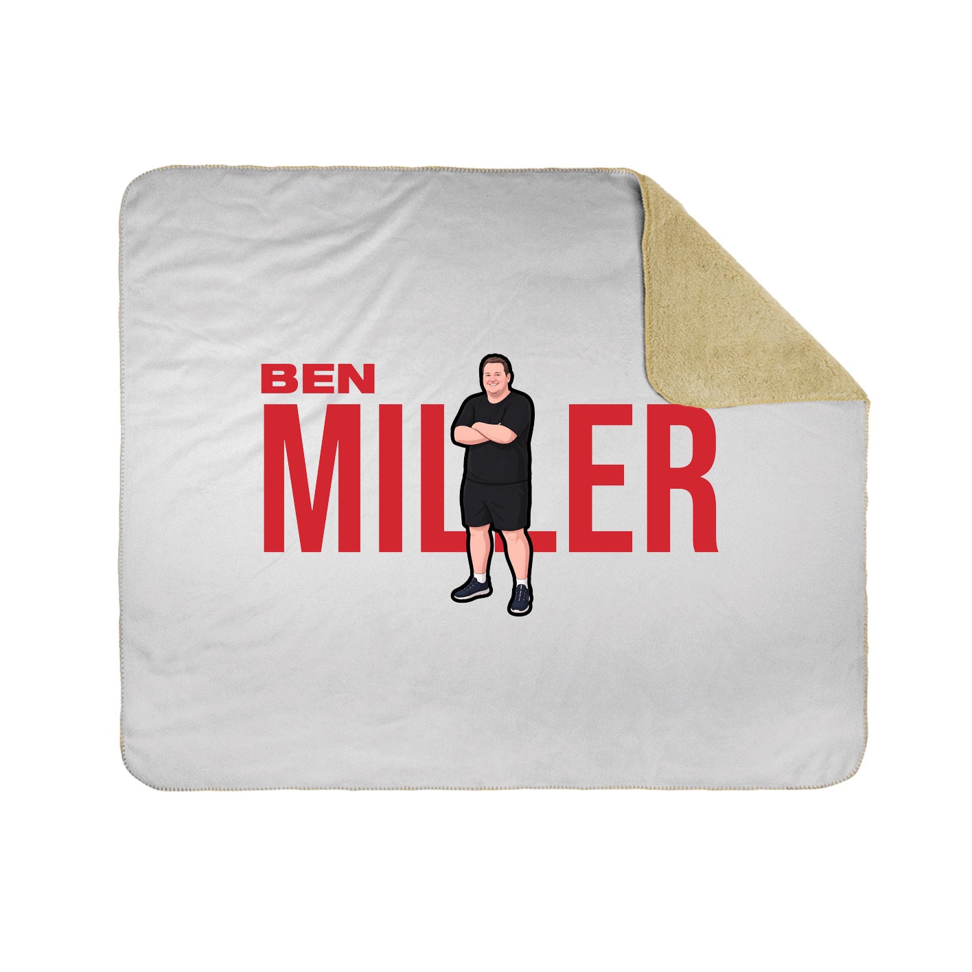 Throw Blanket — Player Name in White
