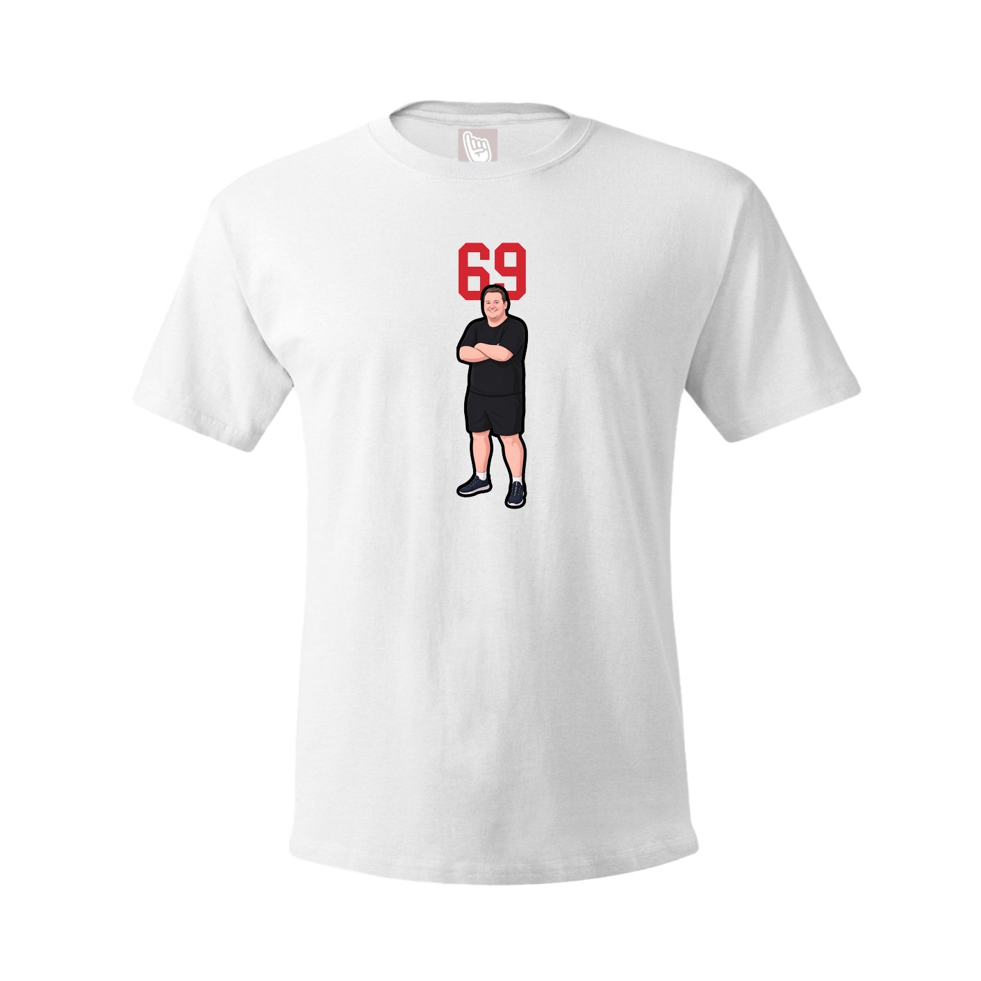Tee — Number Top in White