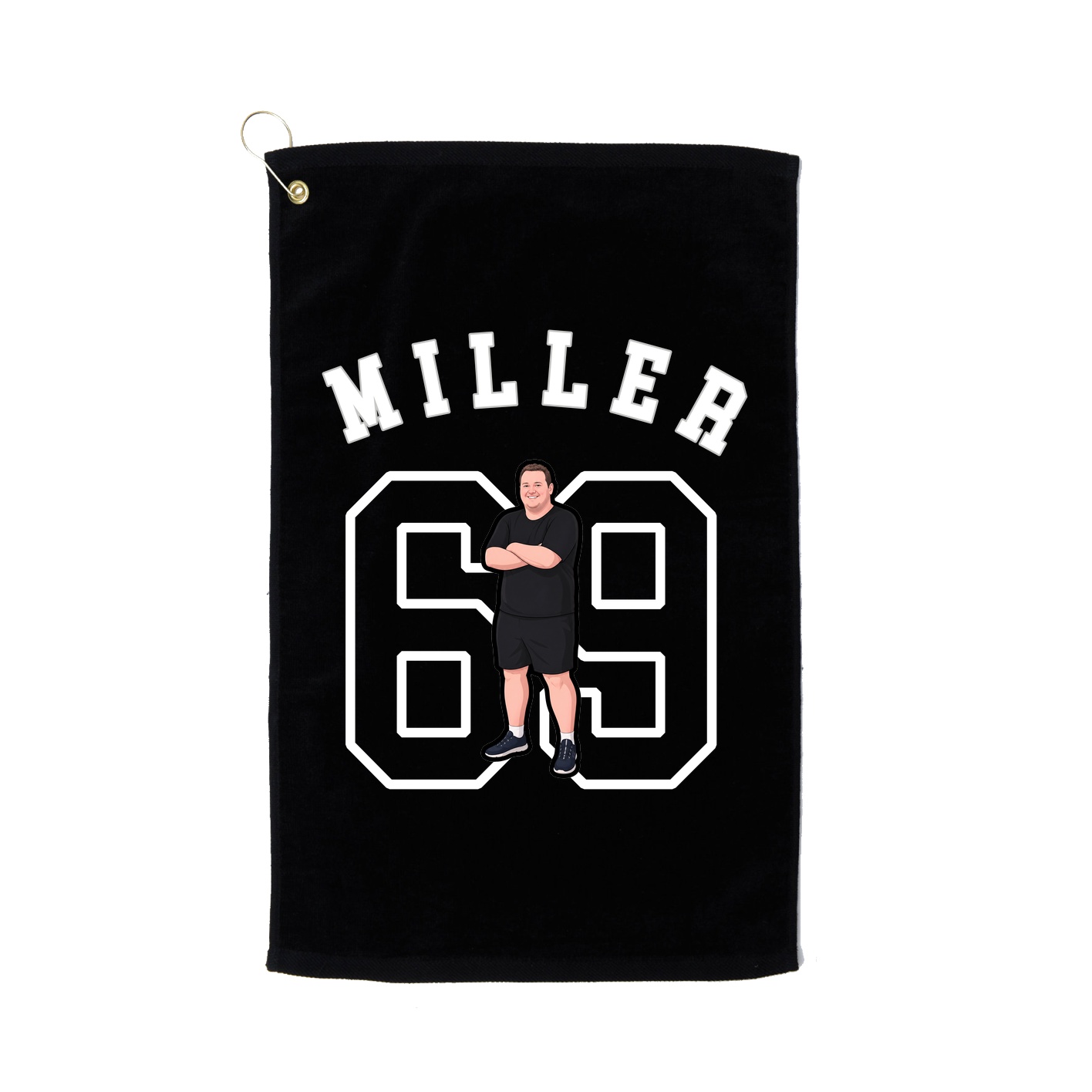 Golf Towel — Shirsey Arch in Black