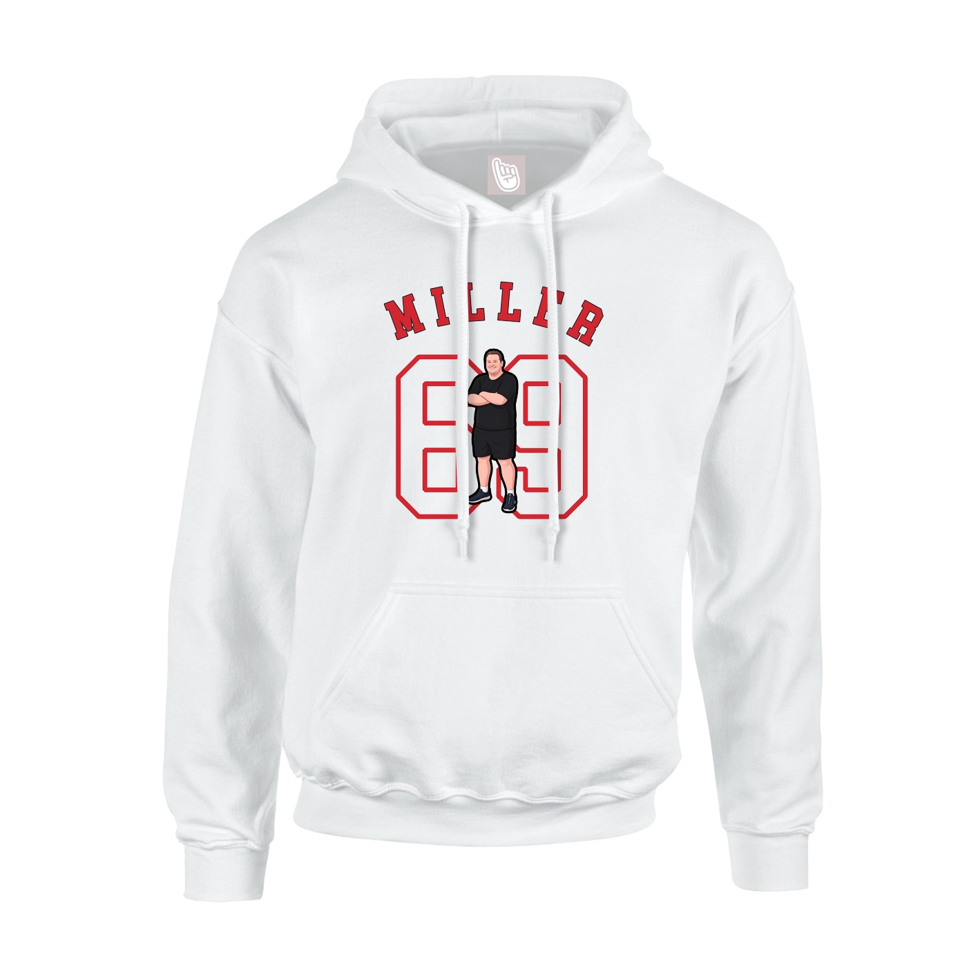 Youth Hoodie — Shirsey Arch in White