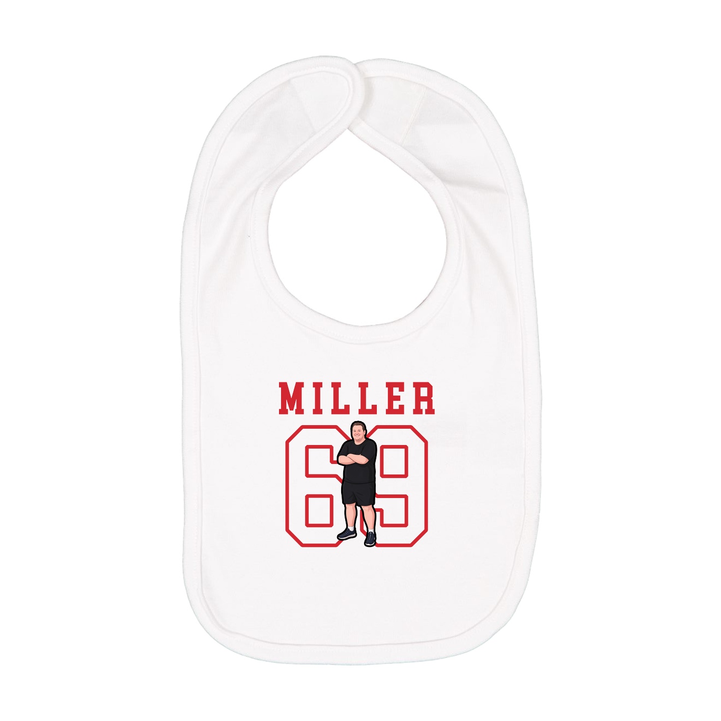 Infant Bib — Shirsey in White