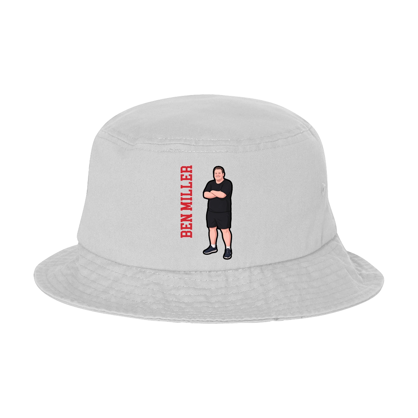 Bucket Cap — Name Vertical in White