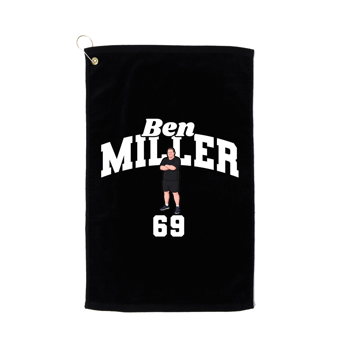 Golf Towel — Signature Arch in Black