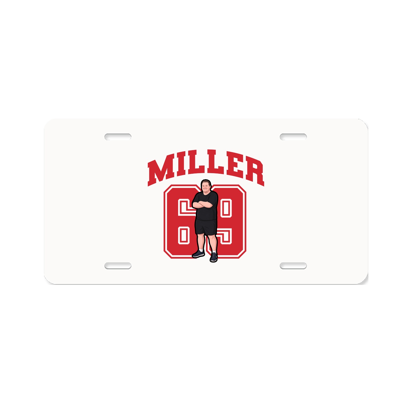 License Plate — Number in Classic
