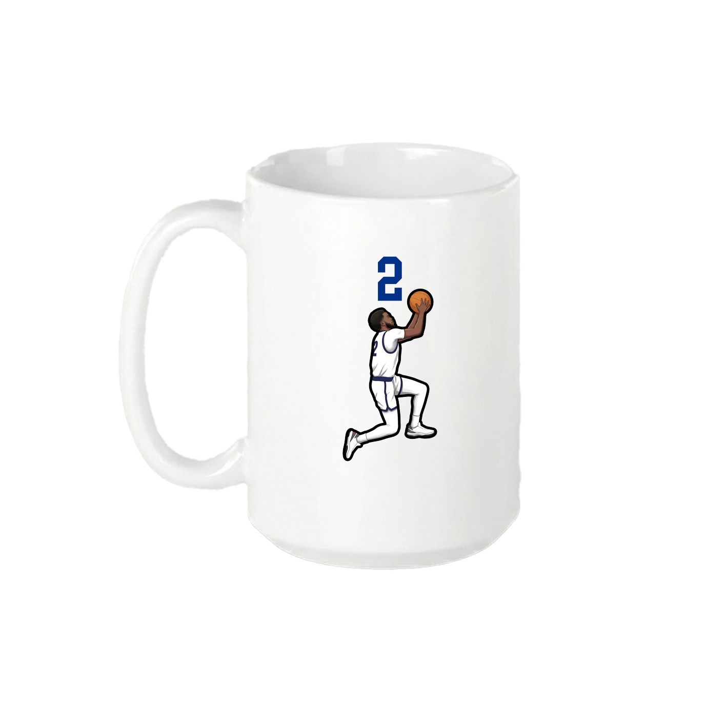 15oz Coffee Mug — Number Top in White