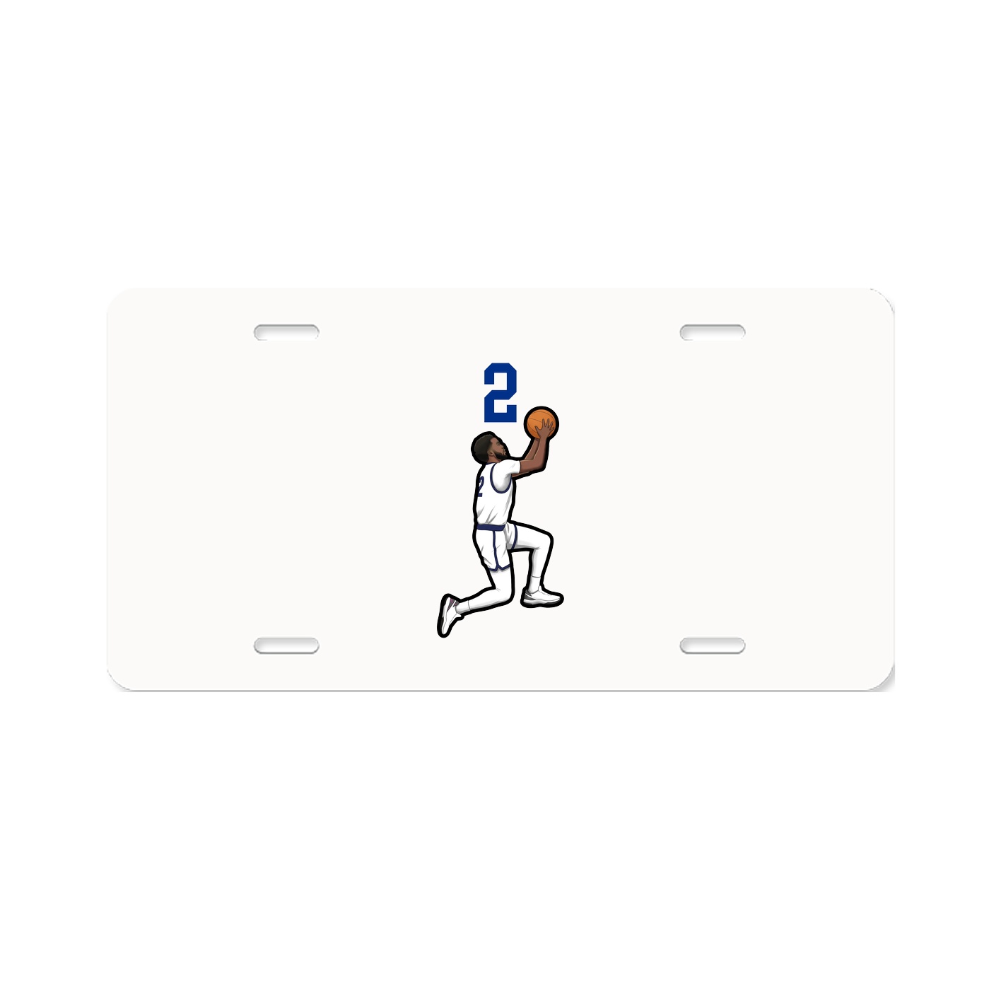 License Plate — Number Top in Classic