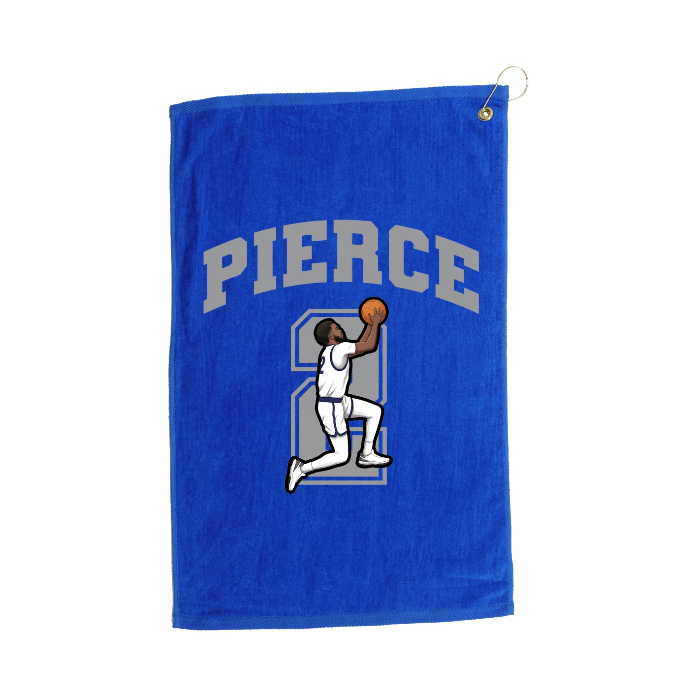 Golf Towel — Number in Royal