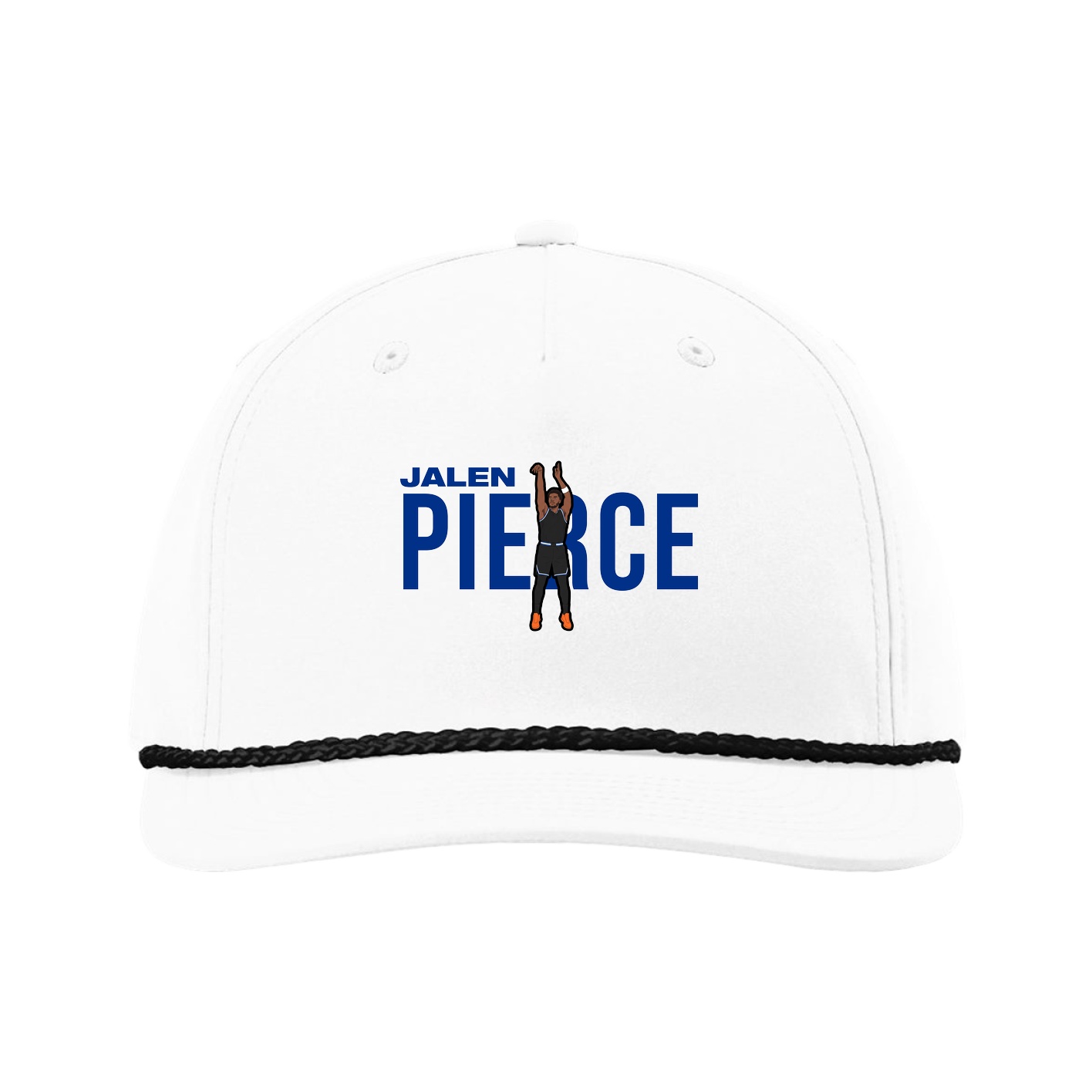 Five-Panel Classic Rope Cap — Player Name in White