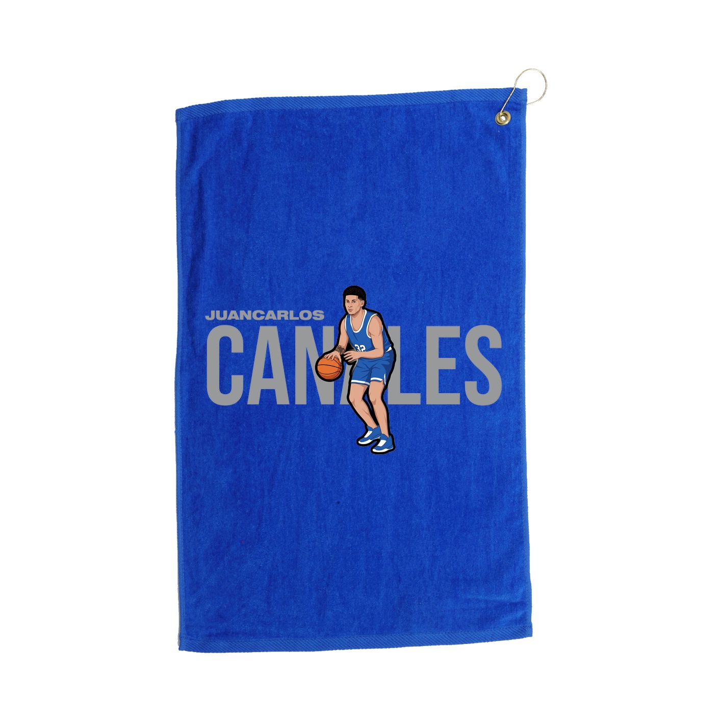 Golf Towel — Player Name in Royal