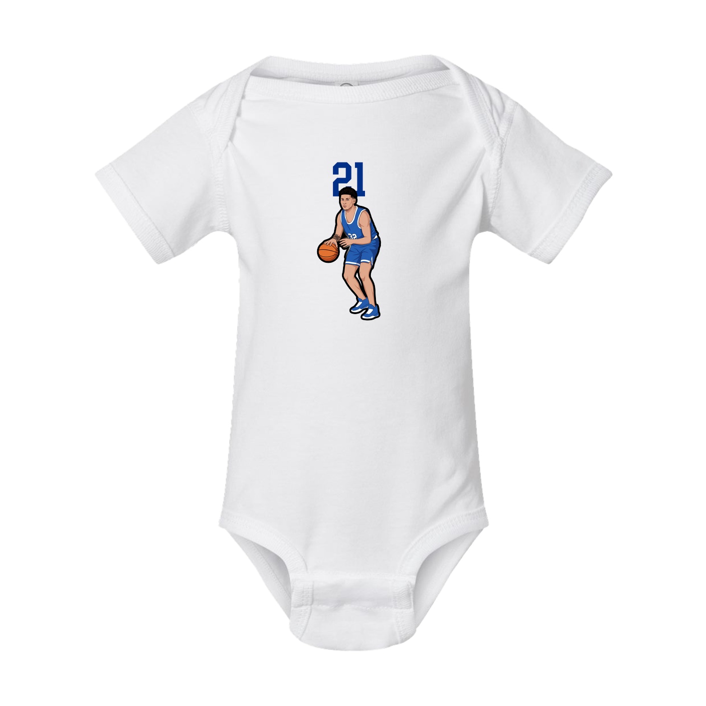 Baby Onesie — Number Top in White