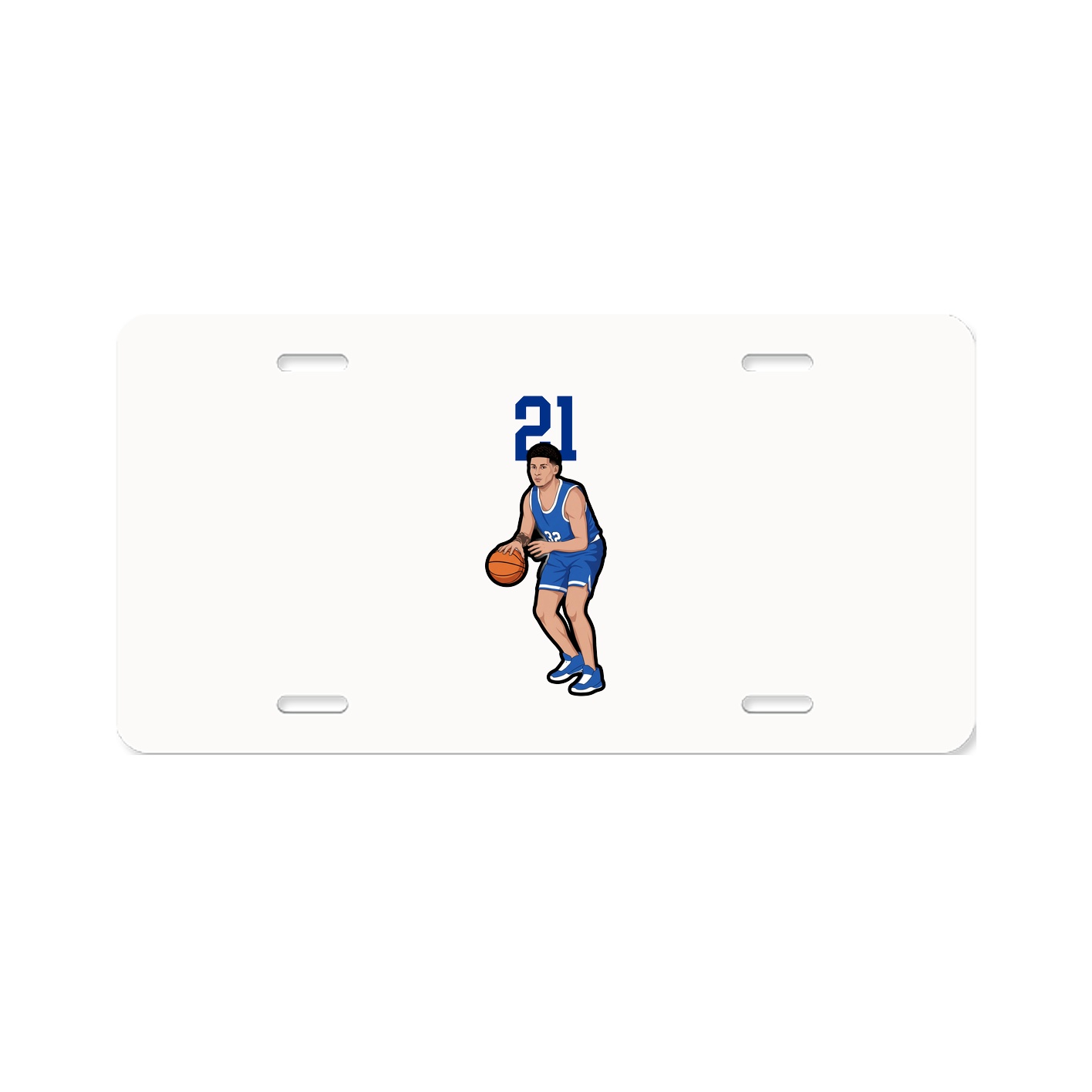 License Plate — Number Top in Classic