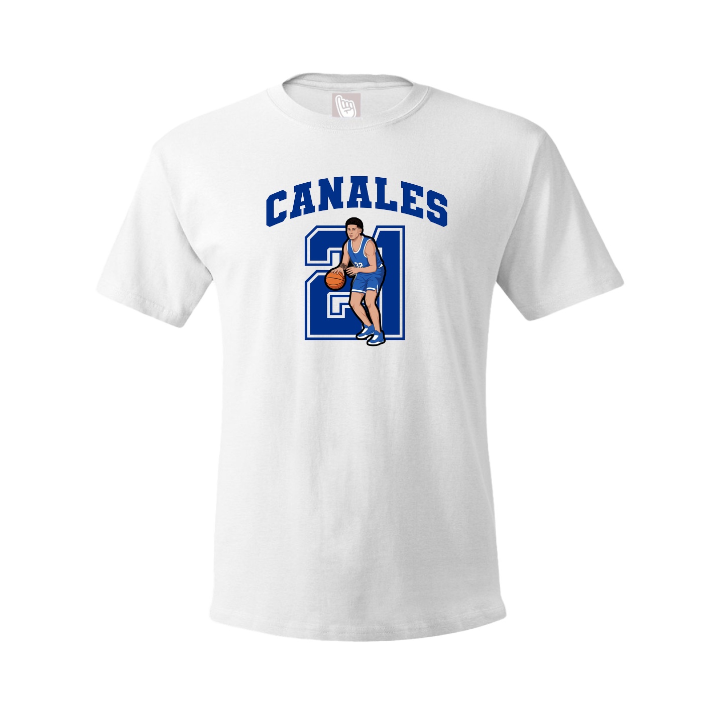 Youth Tee — Number in White