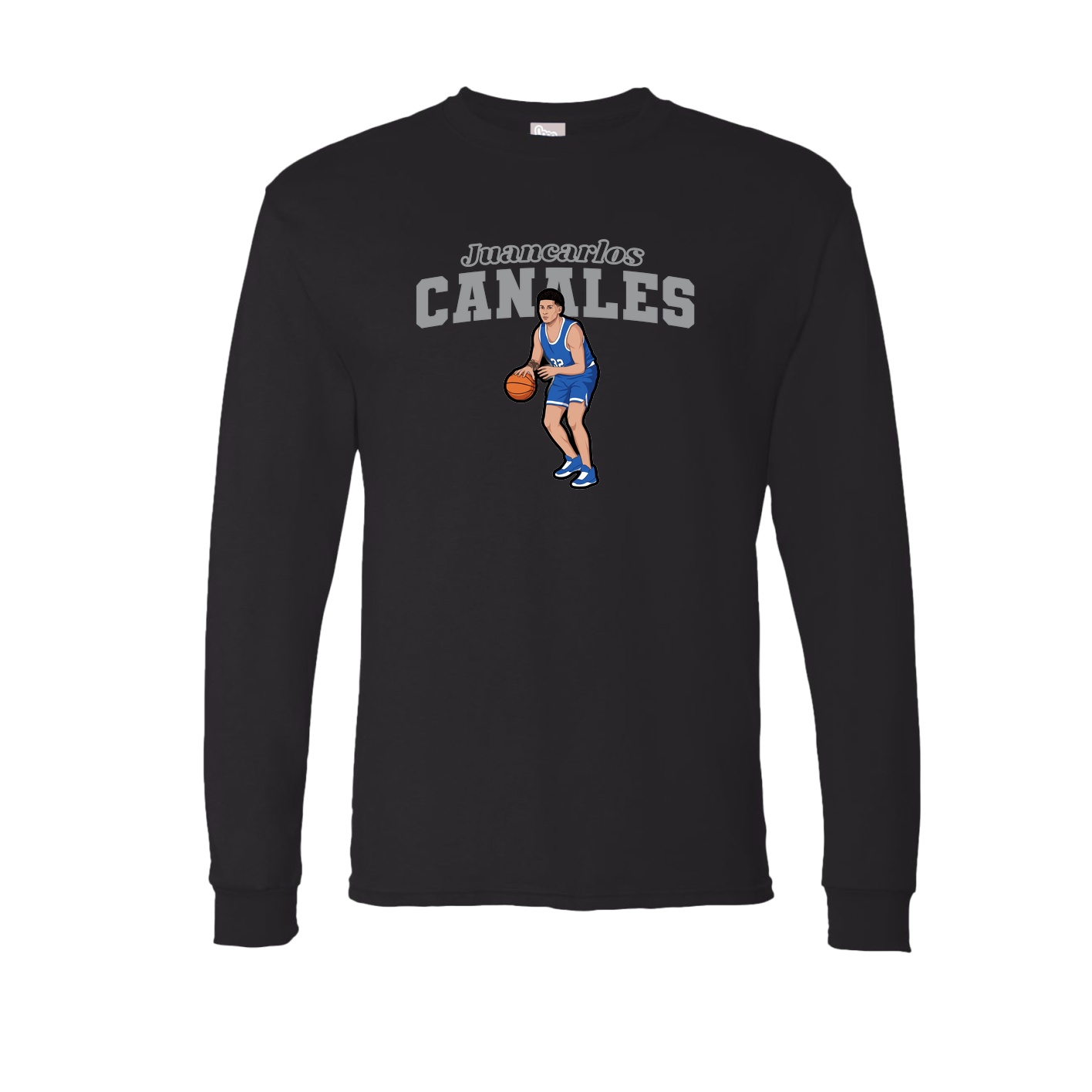 Long Sleeve Tee — Name Arch in Black