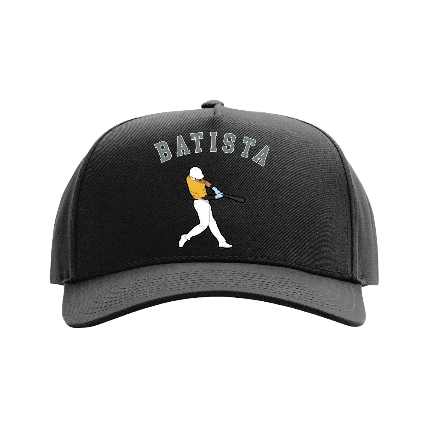 Full Fabric Five-Panel Champ Cap — Shirsey Arch in Black