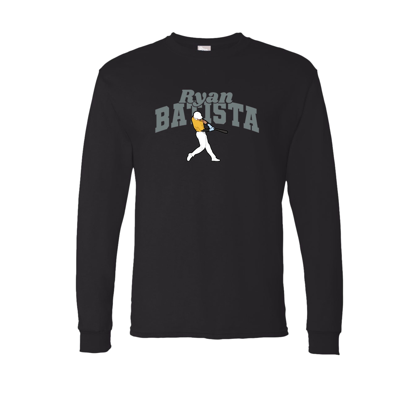 Long Sleeve Tee — Signature Arch in Black
