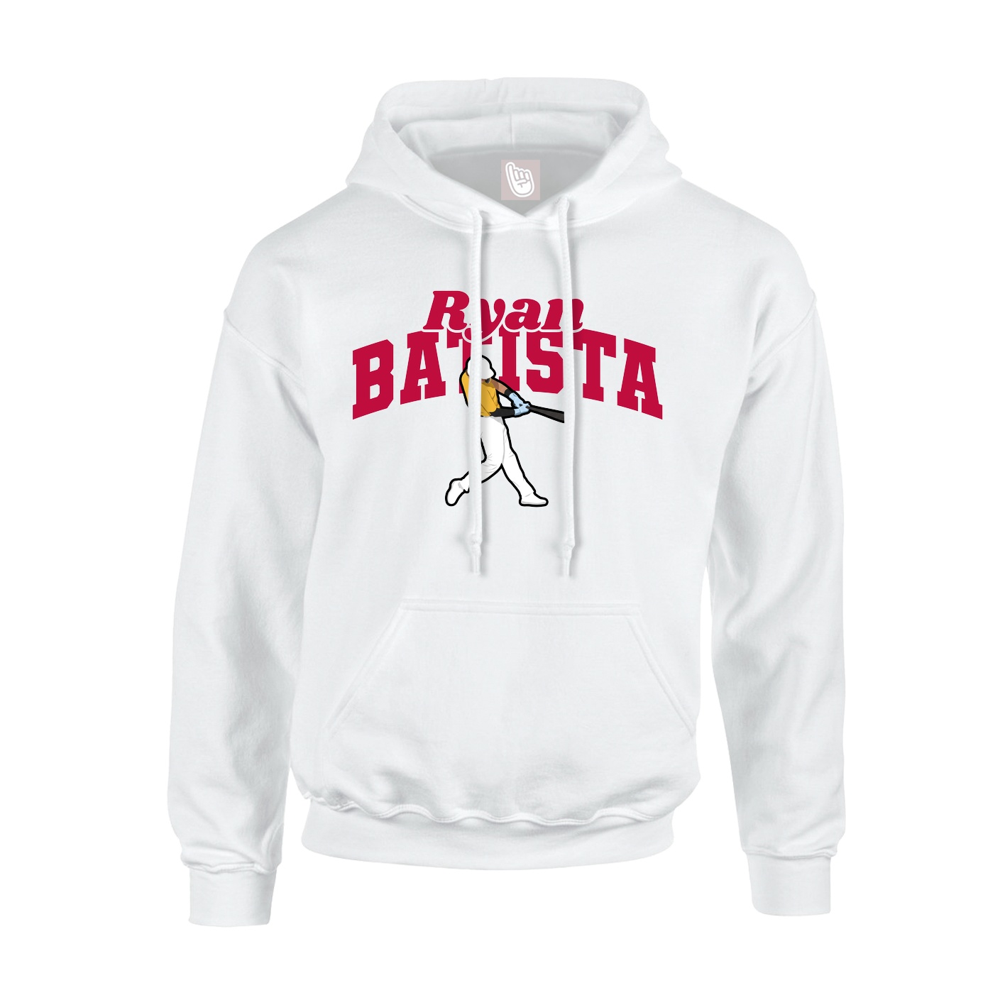 Hoodie — Signature Arch in White