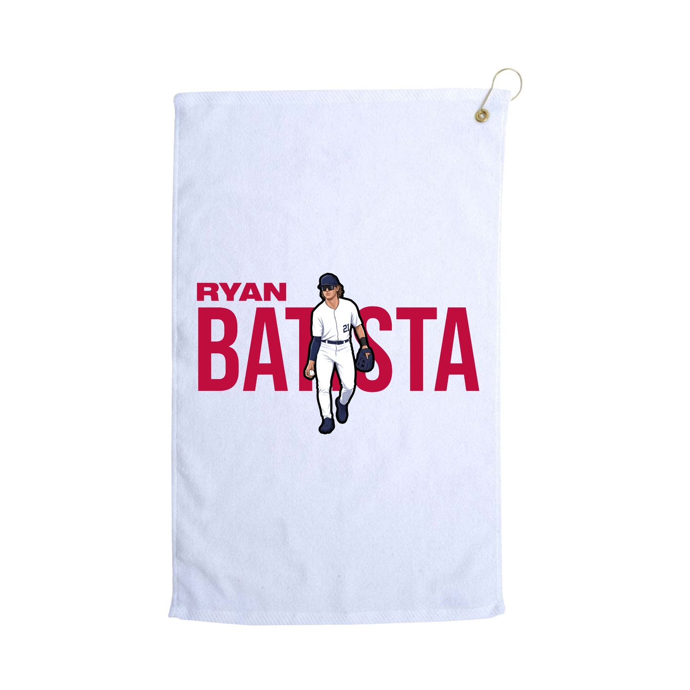 Golf Towel — Player Name in White