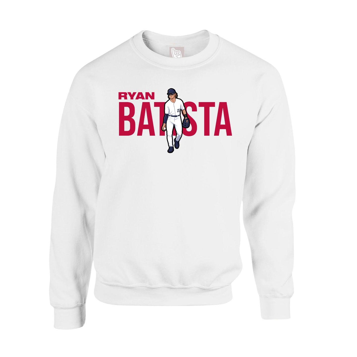 Fleece Crew — Player Name in White