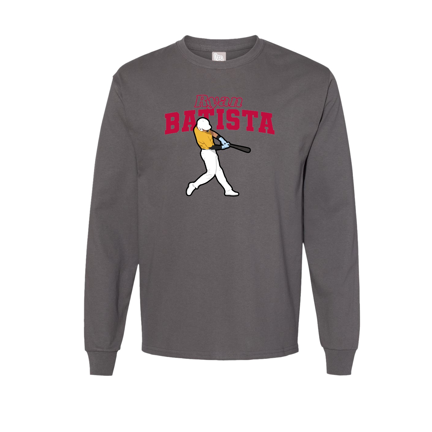 Long Sleeve Tee — Name Arch in Grey