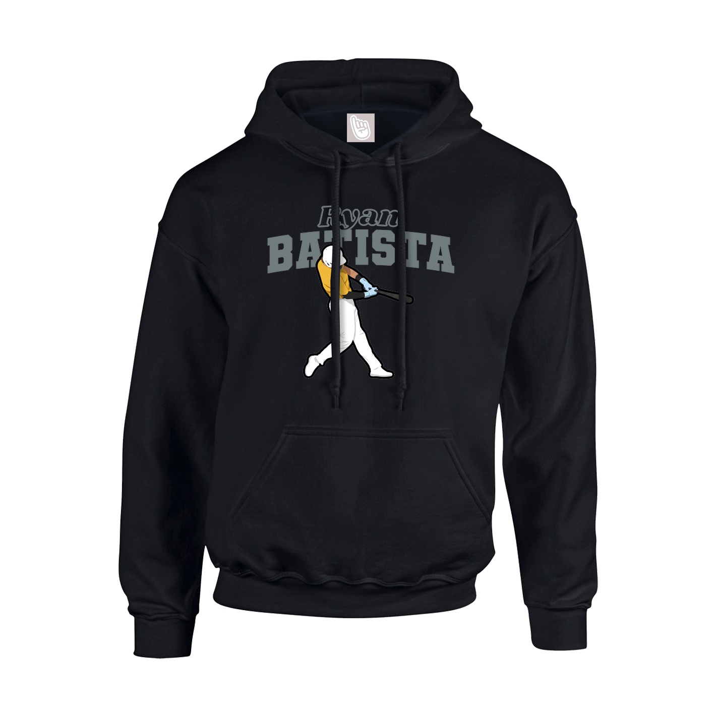 Youth Hoodie — Name Arch in Black