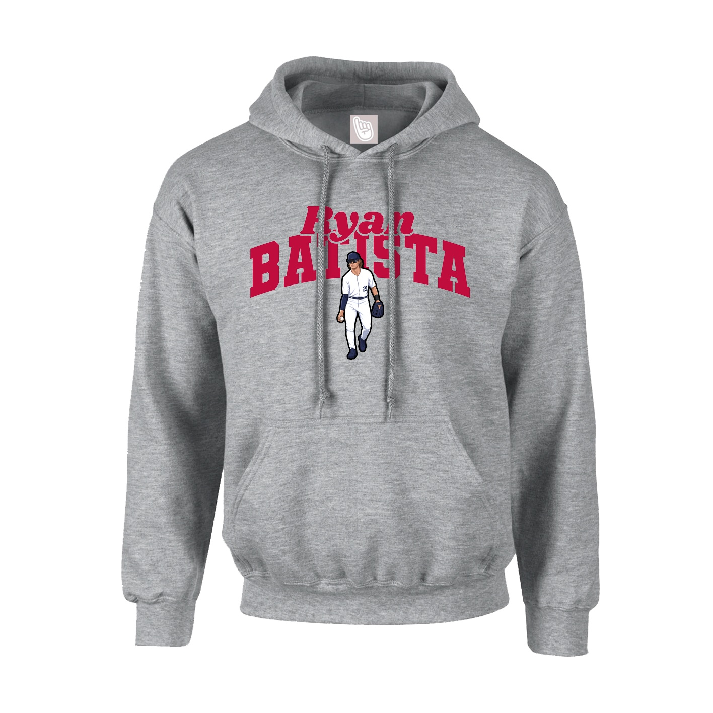 Youth Hoodie — Signature Arch in Grey