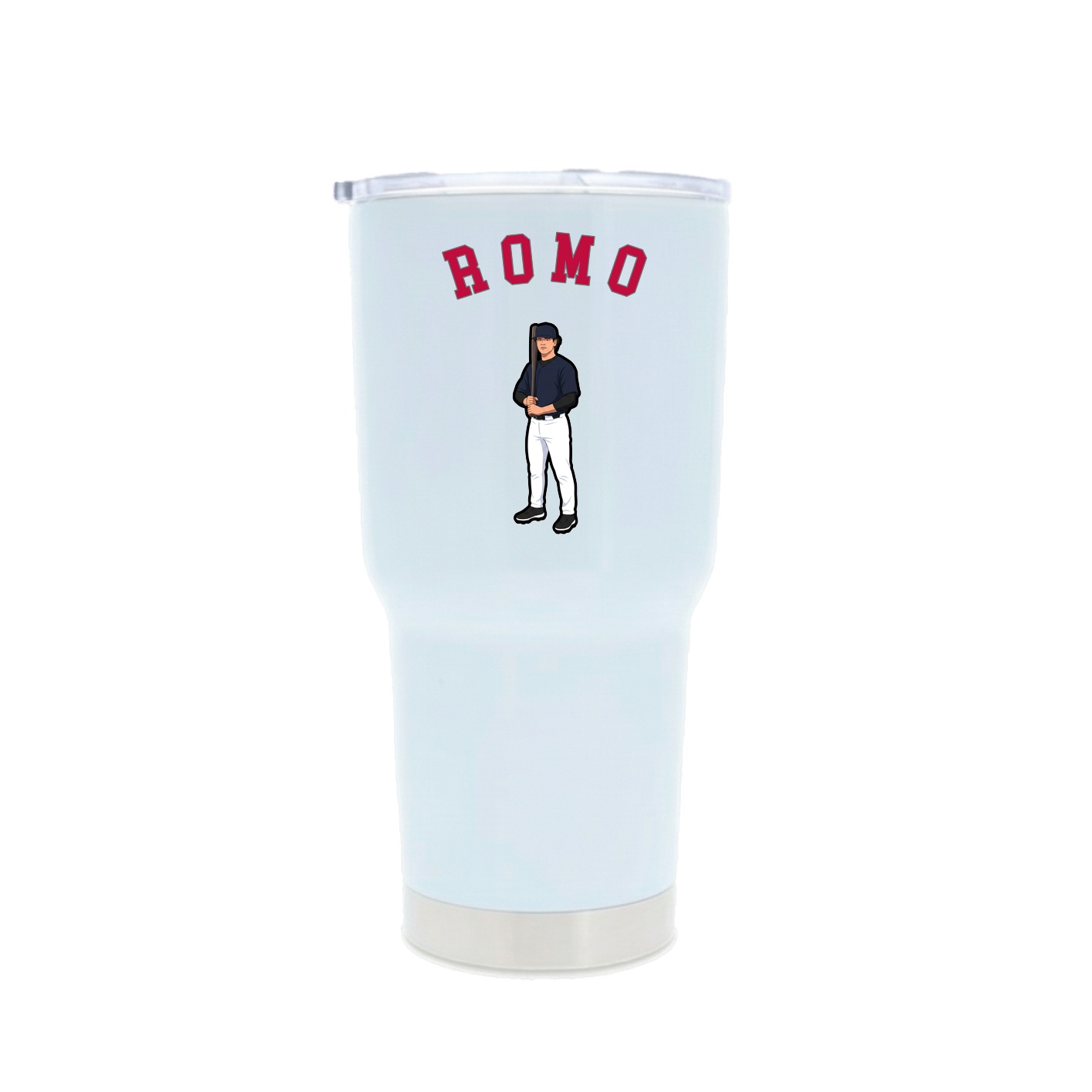 30oz Stainless Steel Tumbler — Shirsey Arch in White