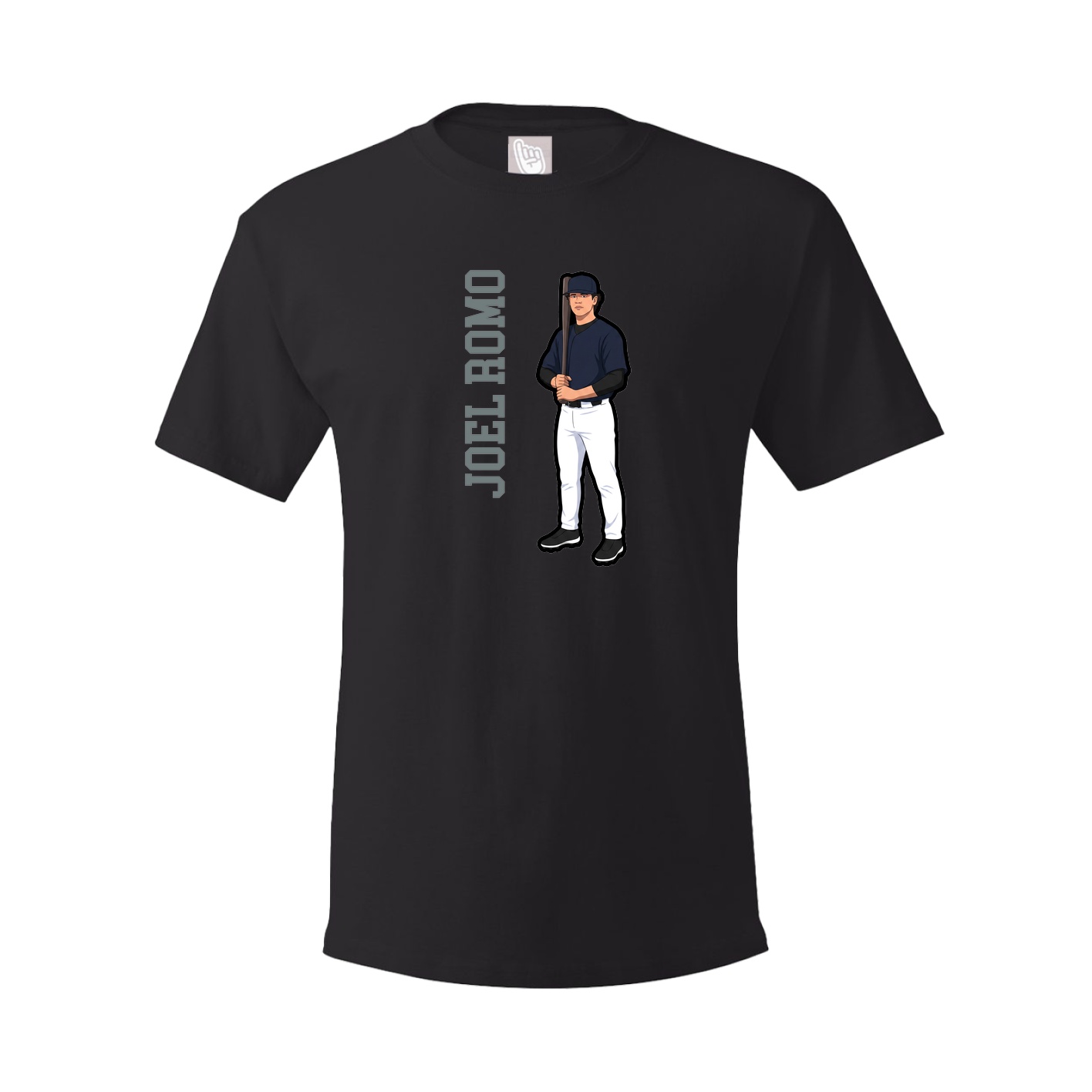 Tee — Name Vertical in Black