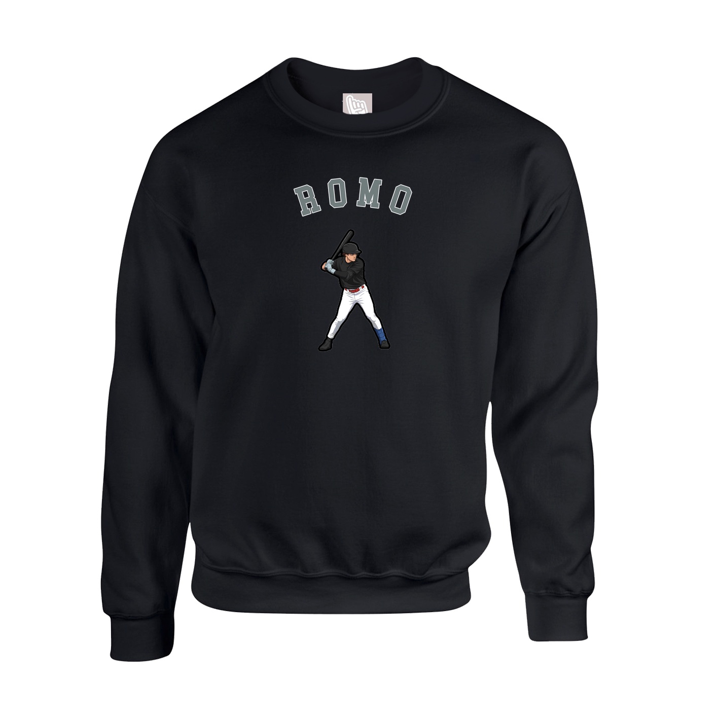 Fleece Crew — Shirsey Arch in Black