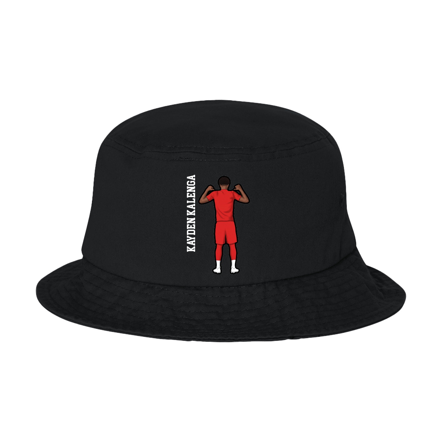 Bucket Cap — Name Vertical in Black