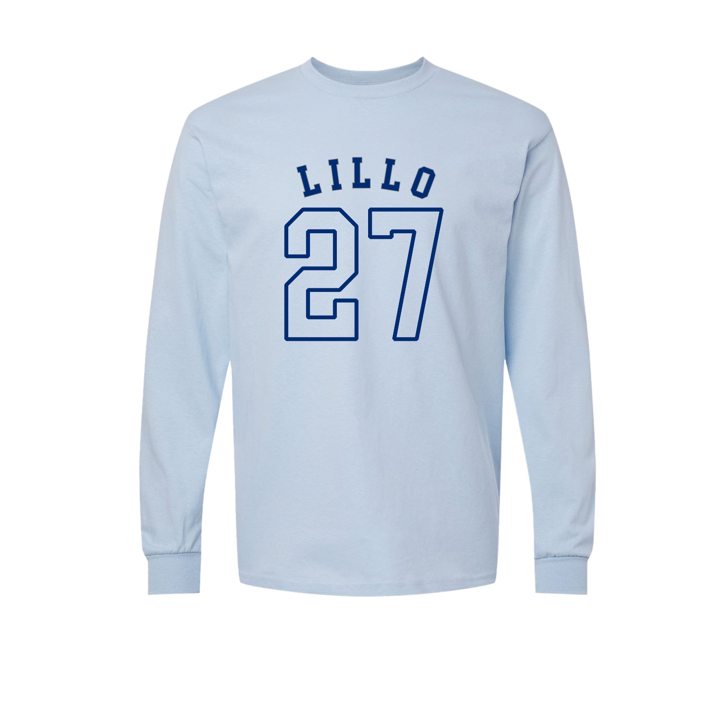 Long Sleeve Tee — Shirsey Arch in Light Blue