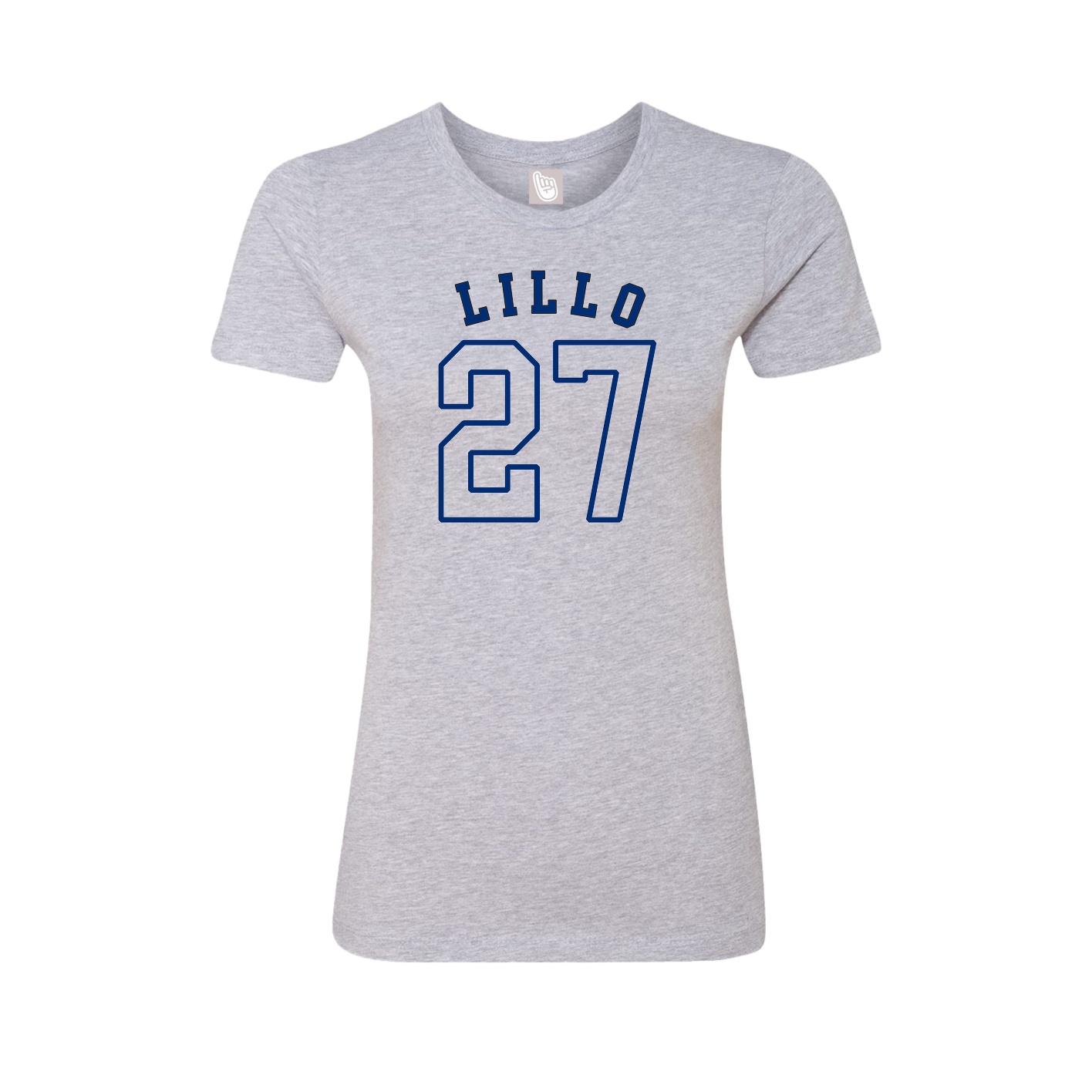 Fitted Women's Tee — Shirsey Arch in Grey