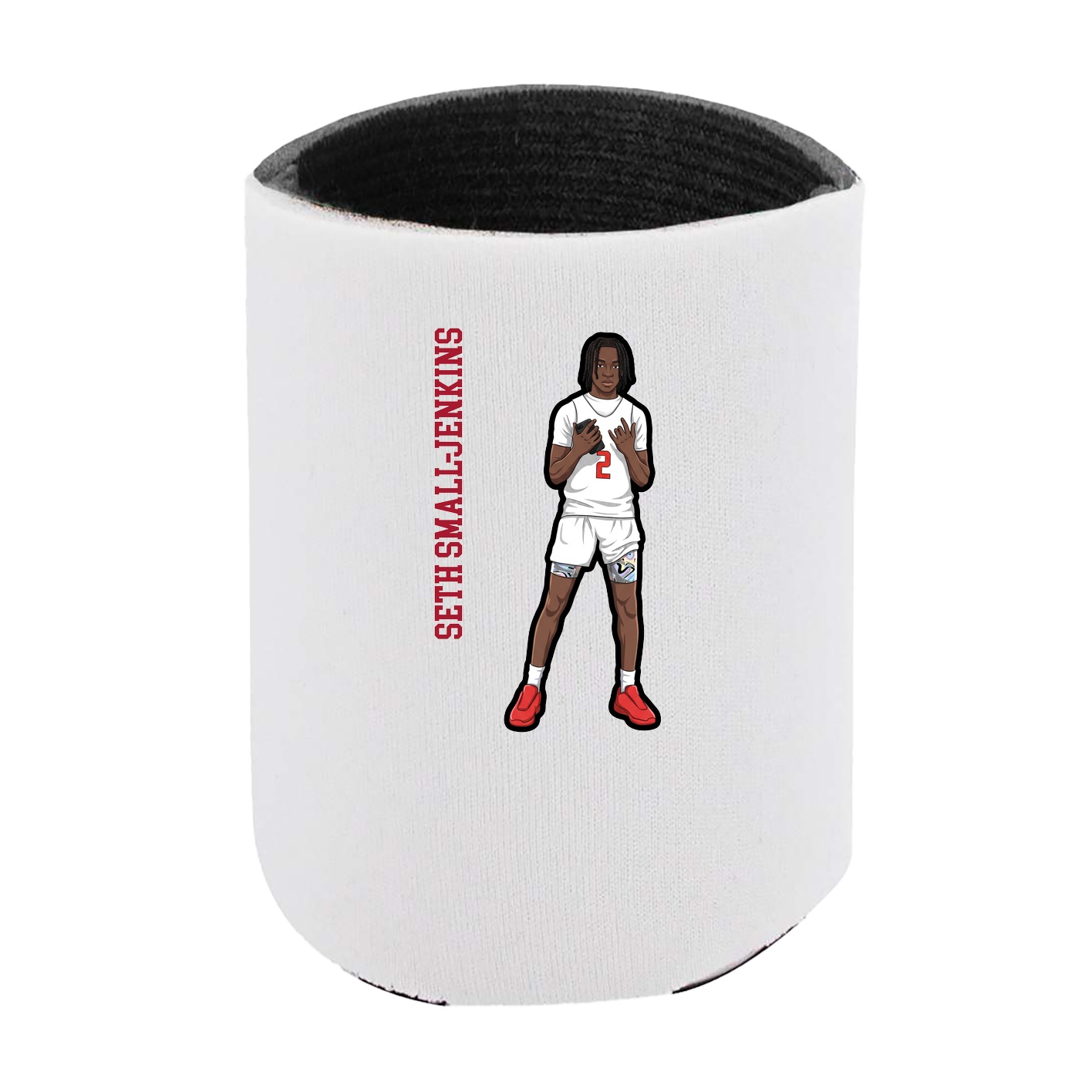 Can Holder — Name Vertical in White