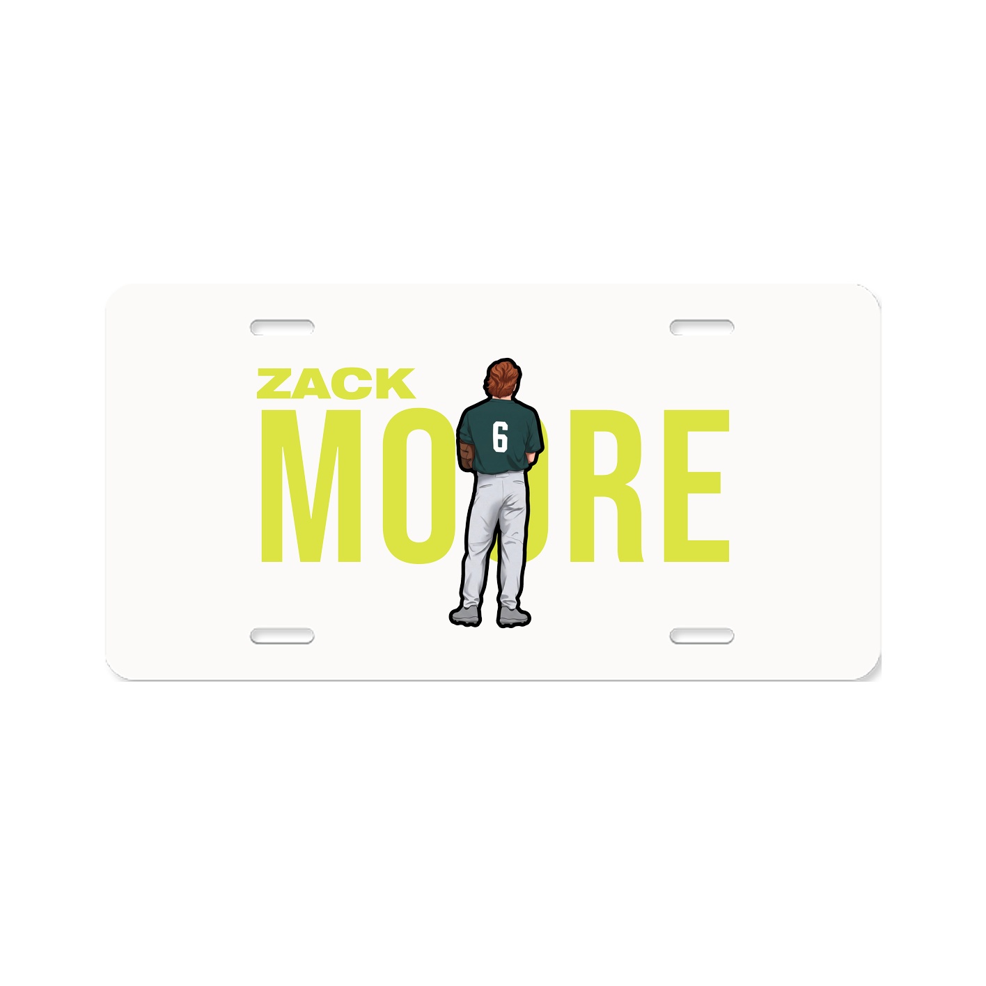 License Plate — Player Name in Classic